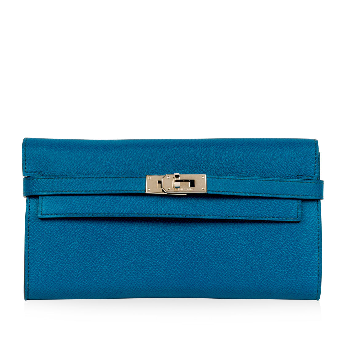 Kelly Classic Wallet - Bleu Izmir Epsom