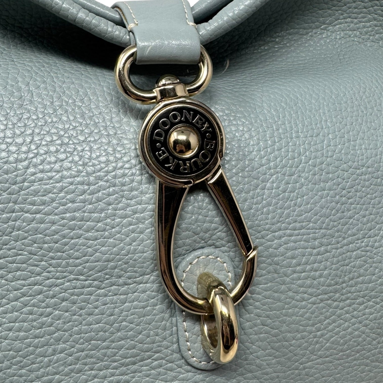 Logo Lock Hobo Handbag Designer By Dooney And Bourke, Size: Medium
