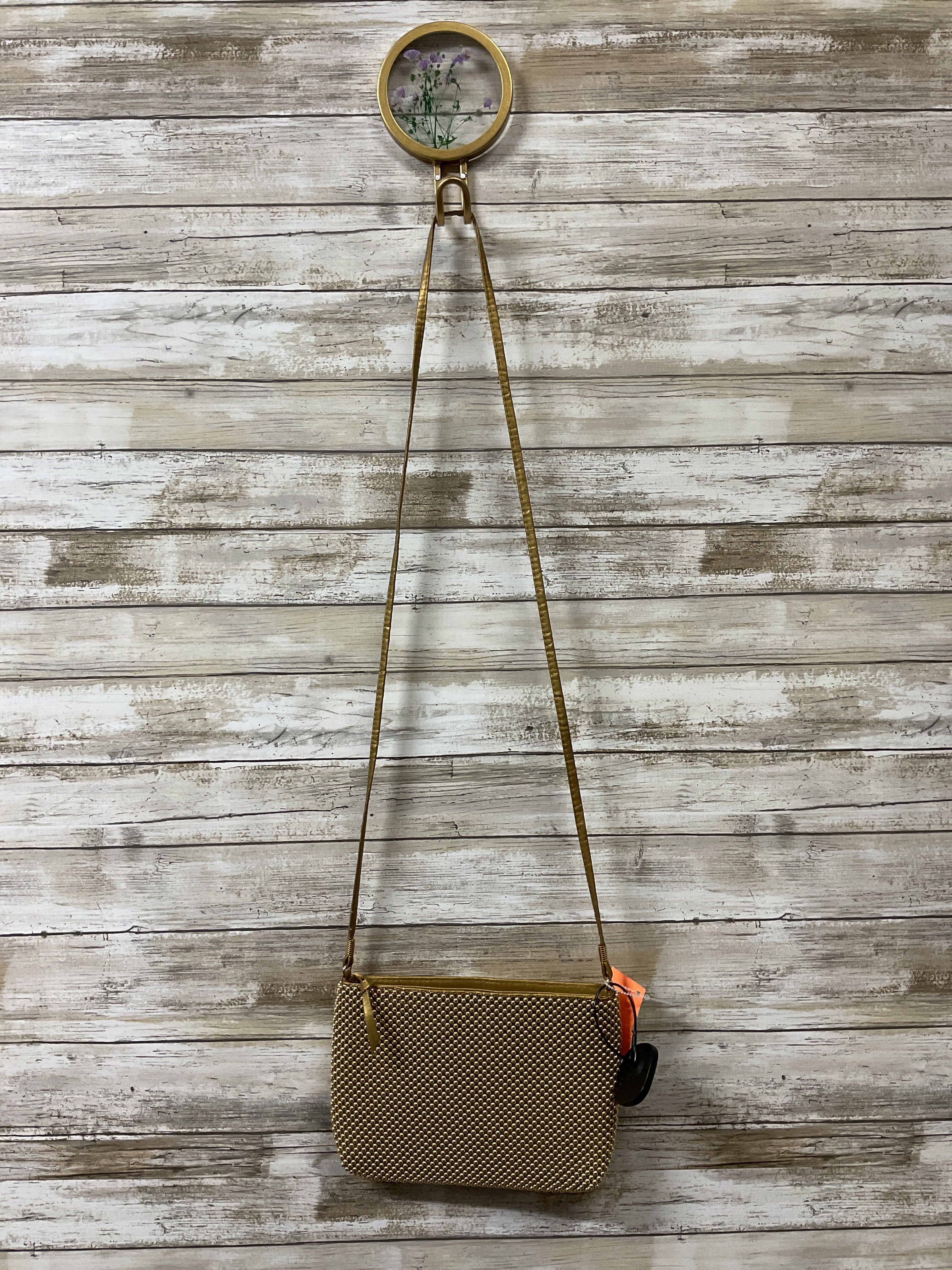 Crossbody By Clothes Mentor In Gold, Size:Small