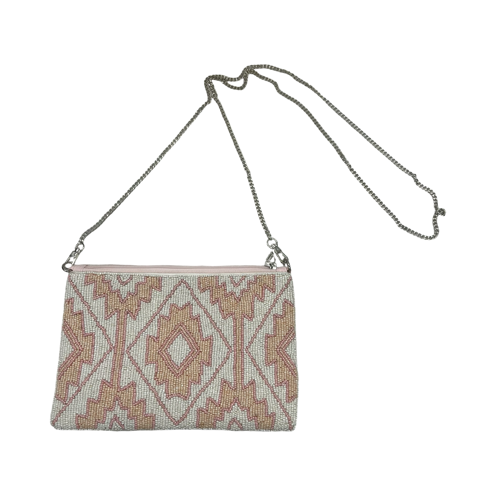 Crossbody By Clothes Mentor In Cream & Pink, Size:Small
