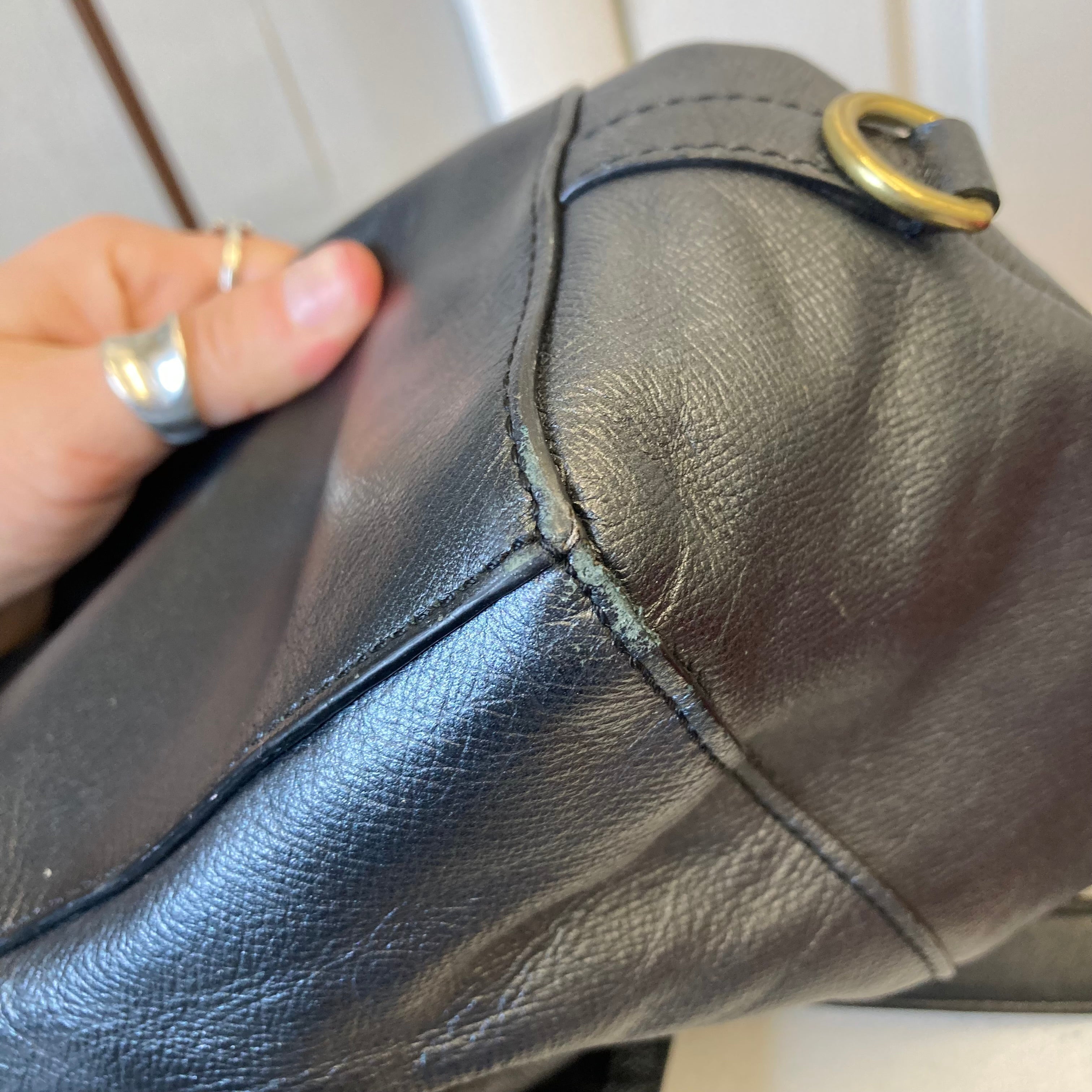 Handbag Designer By Coach In Blue, Size:Medium