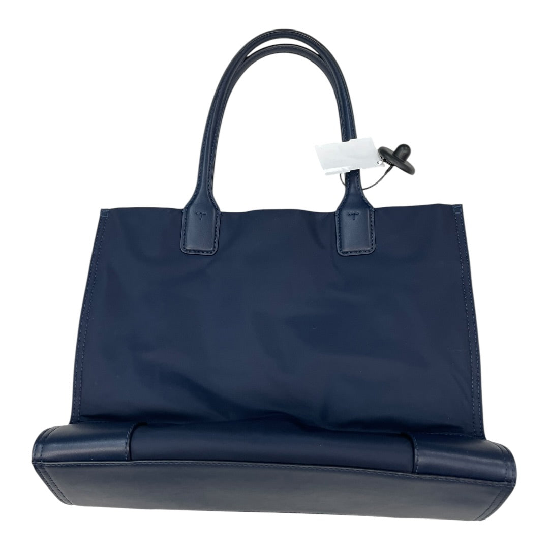 Handbag Designer By Tory Burch In Navy, Size:Medium