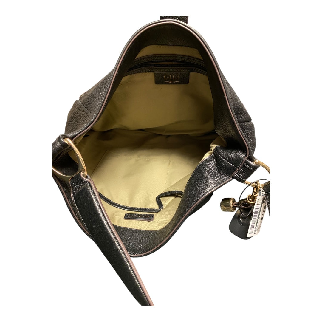 Handbag Leather By Gilli In Black, Size:Large