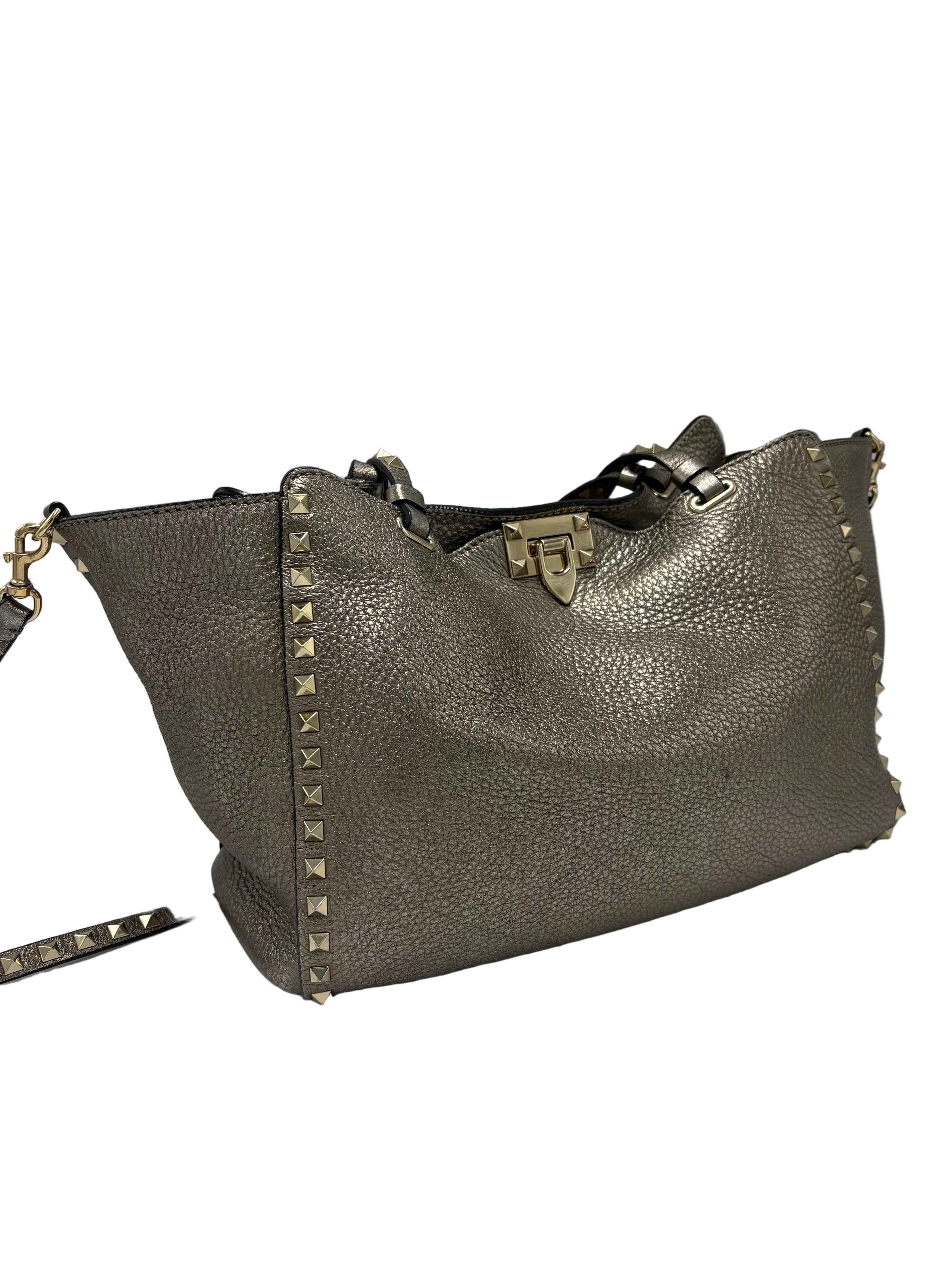 Valentino-Garavani Rockstud Medium Luxury Tote / Handbag