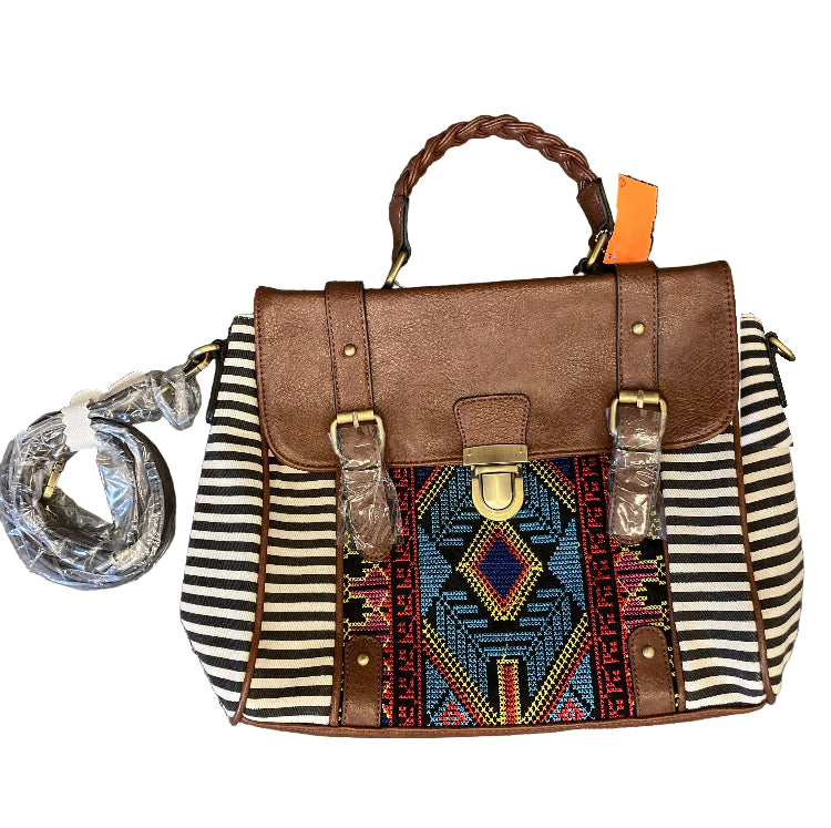 Handbag By Jen & Co. In Multi, Size:Medium