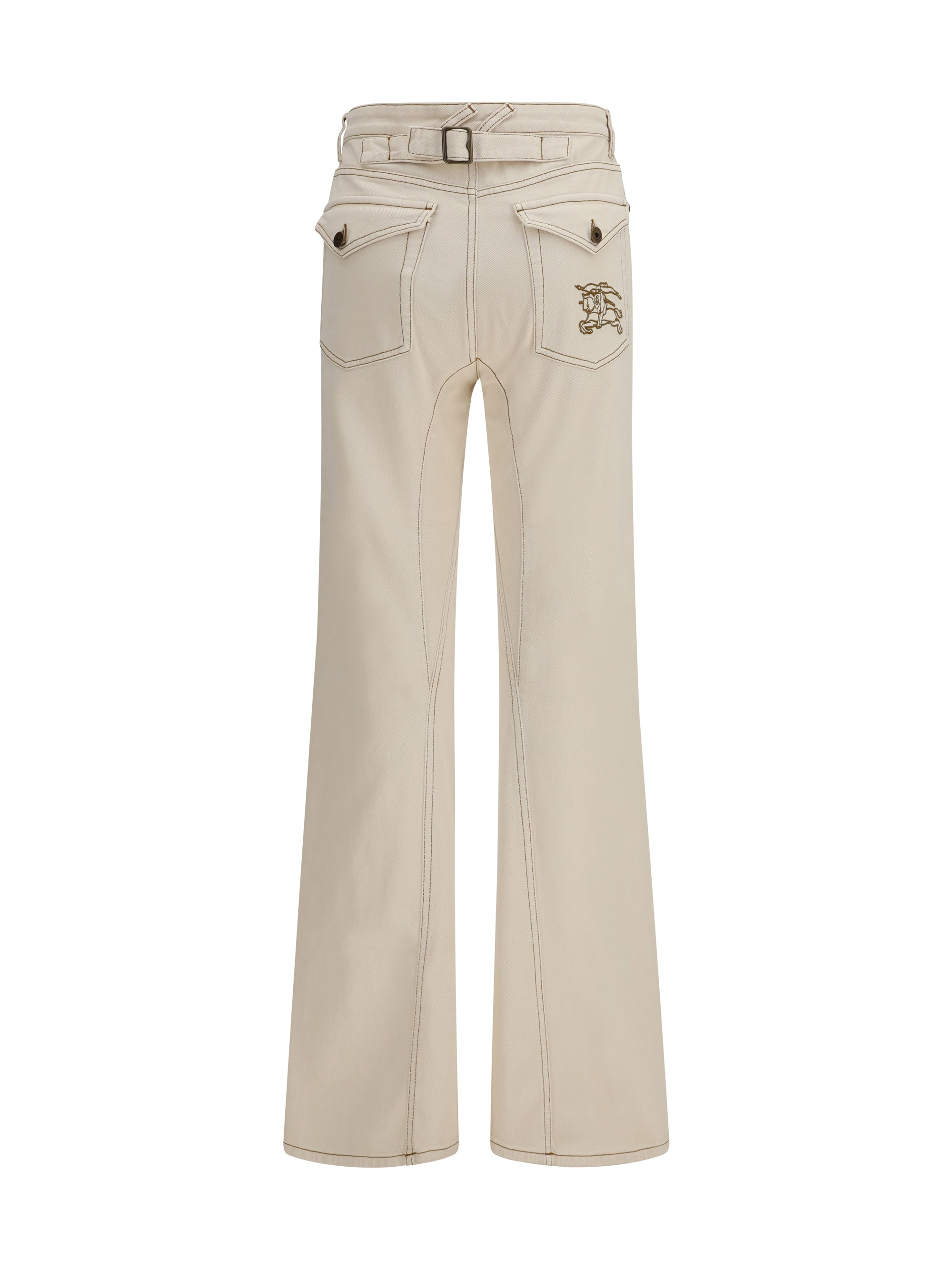 high-waisted bootcut jeans