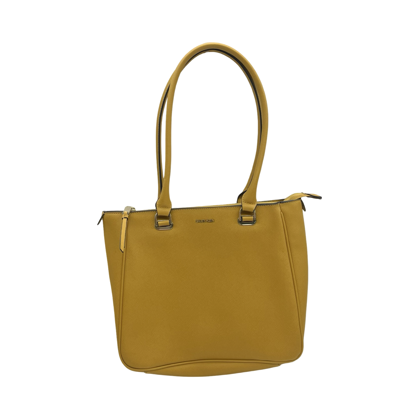 Handbag By Calvin Klein In Yellow, Size:Medium