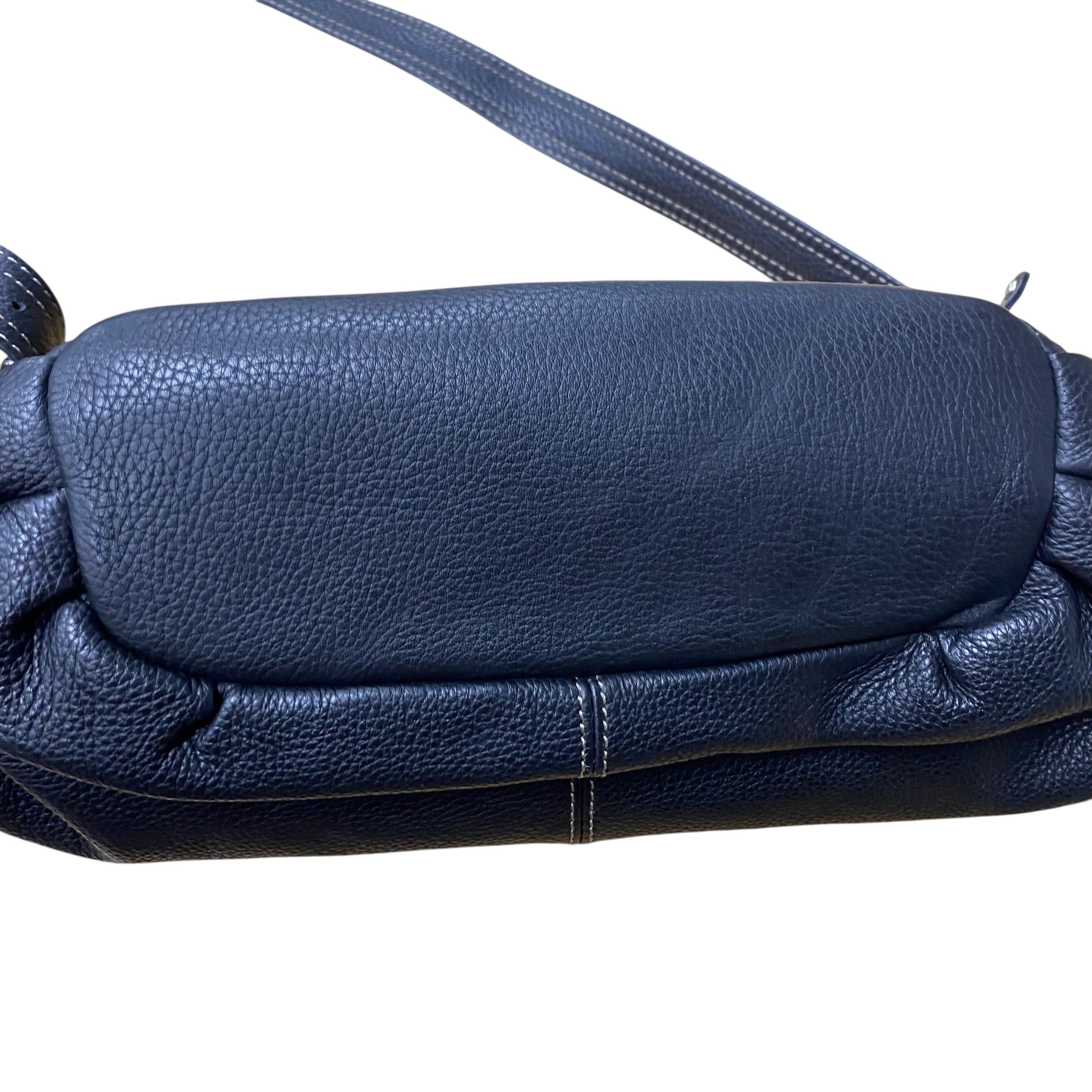 Crossbody Leather By Tignanello  Purses In Black, Size:Medium