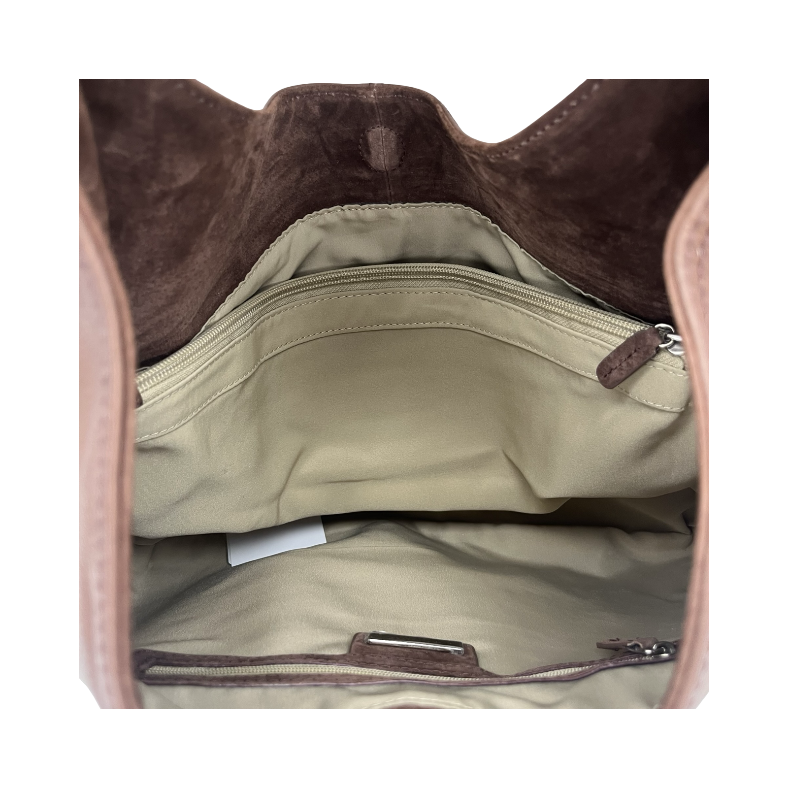 Handbag Leather By Alfani In Brown, Size:Medium