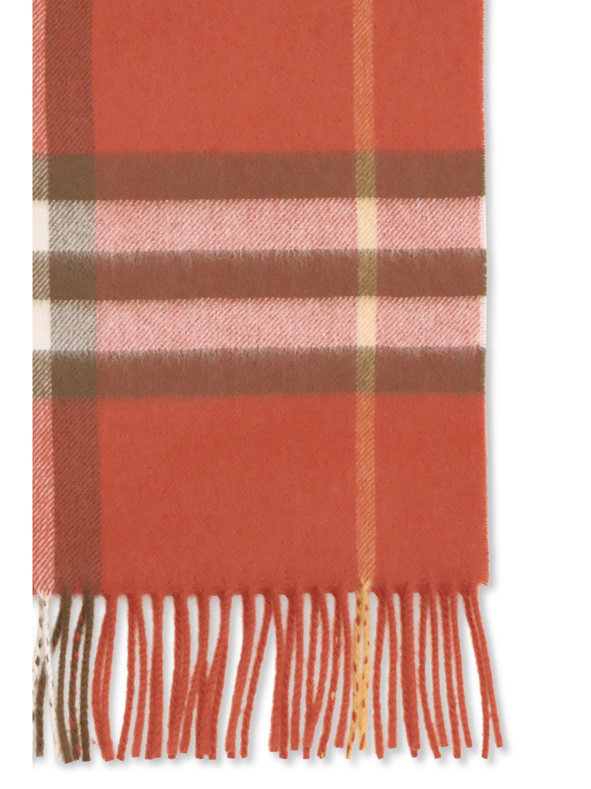 cashmere check scarf