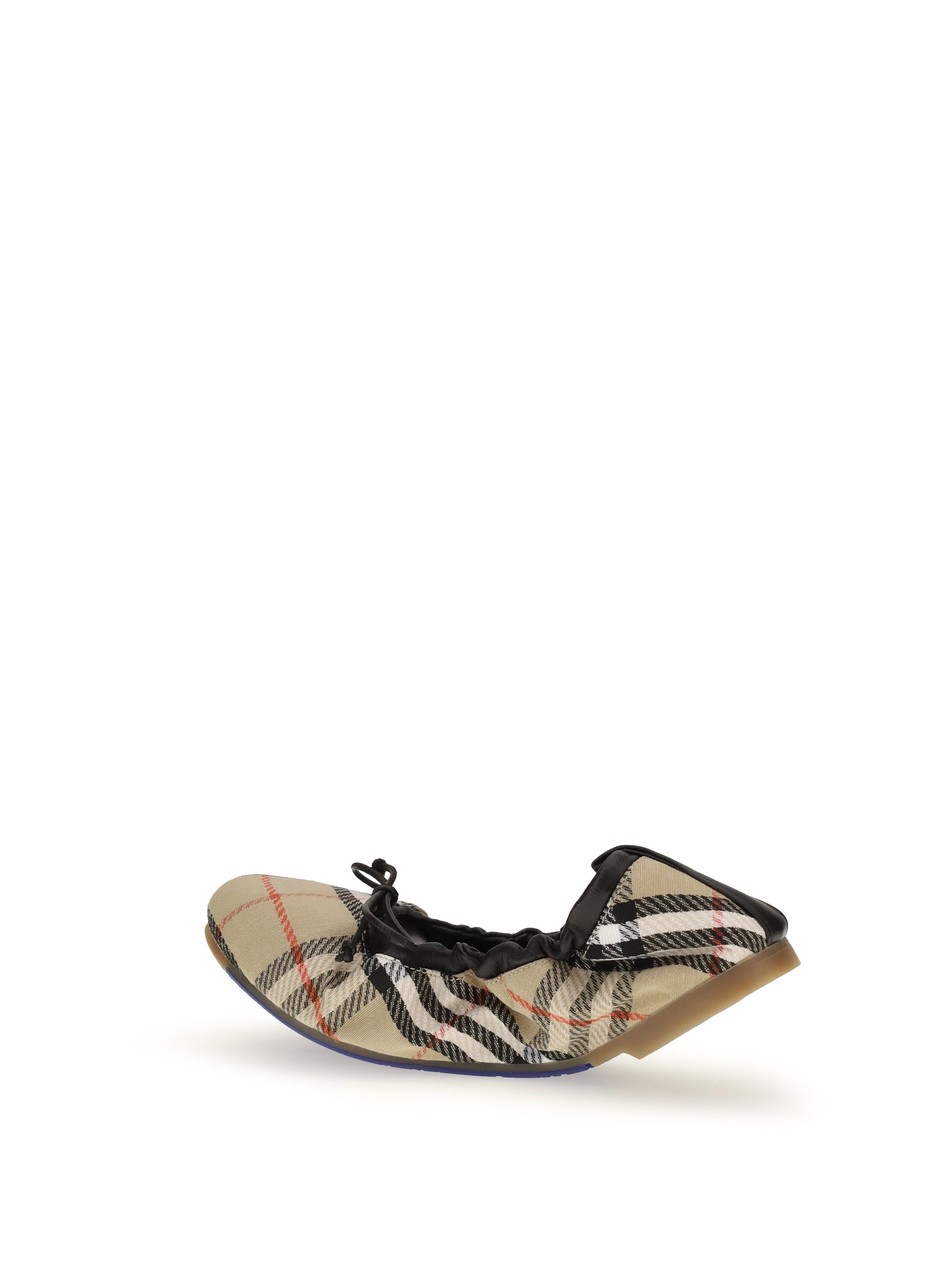 fawn check ballerinas