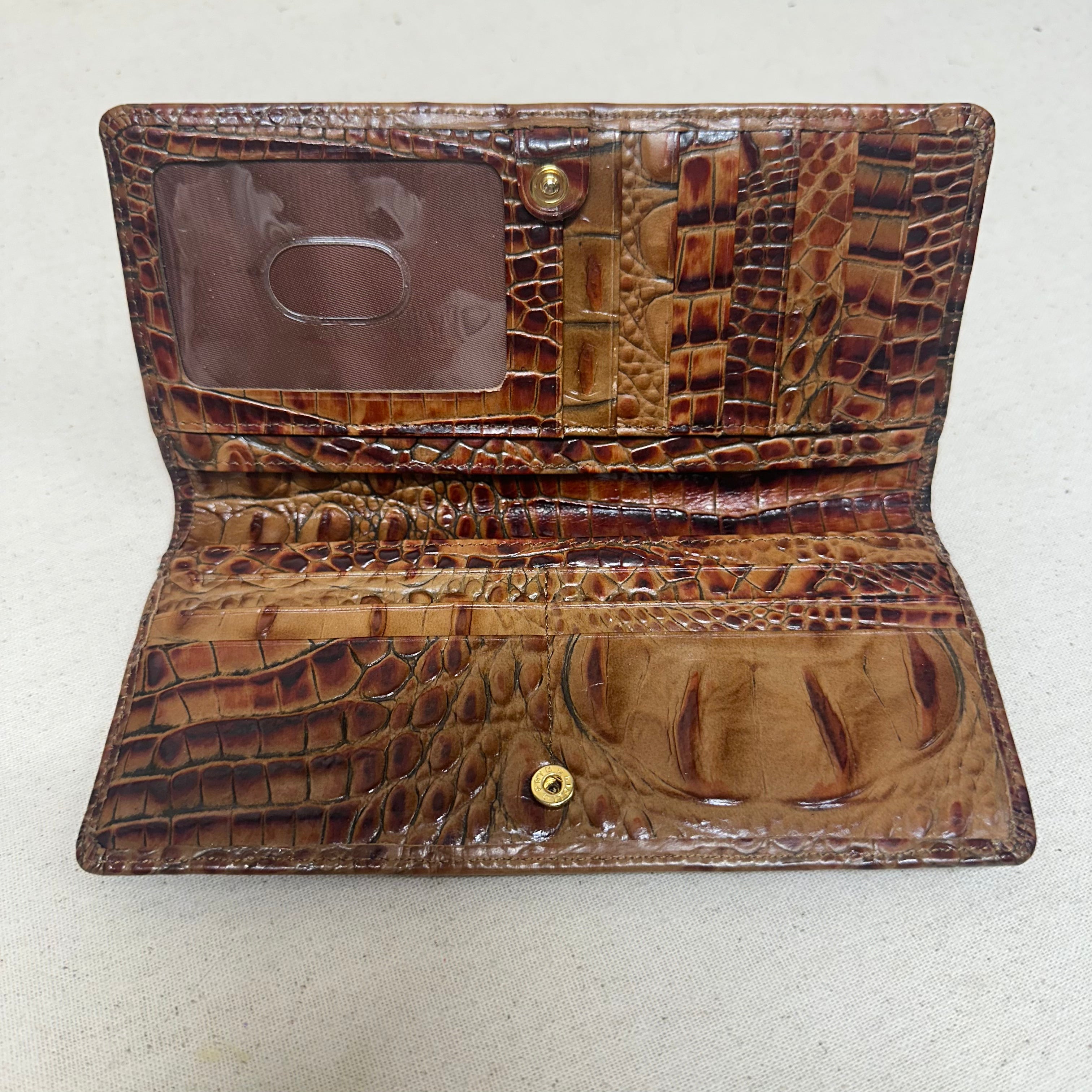 Wallet Designer By Brahmin In Brown, Size:Medium