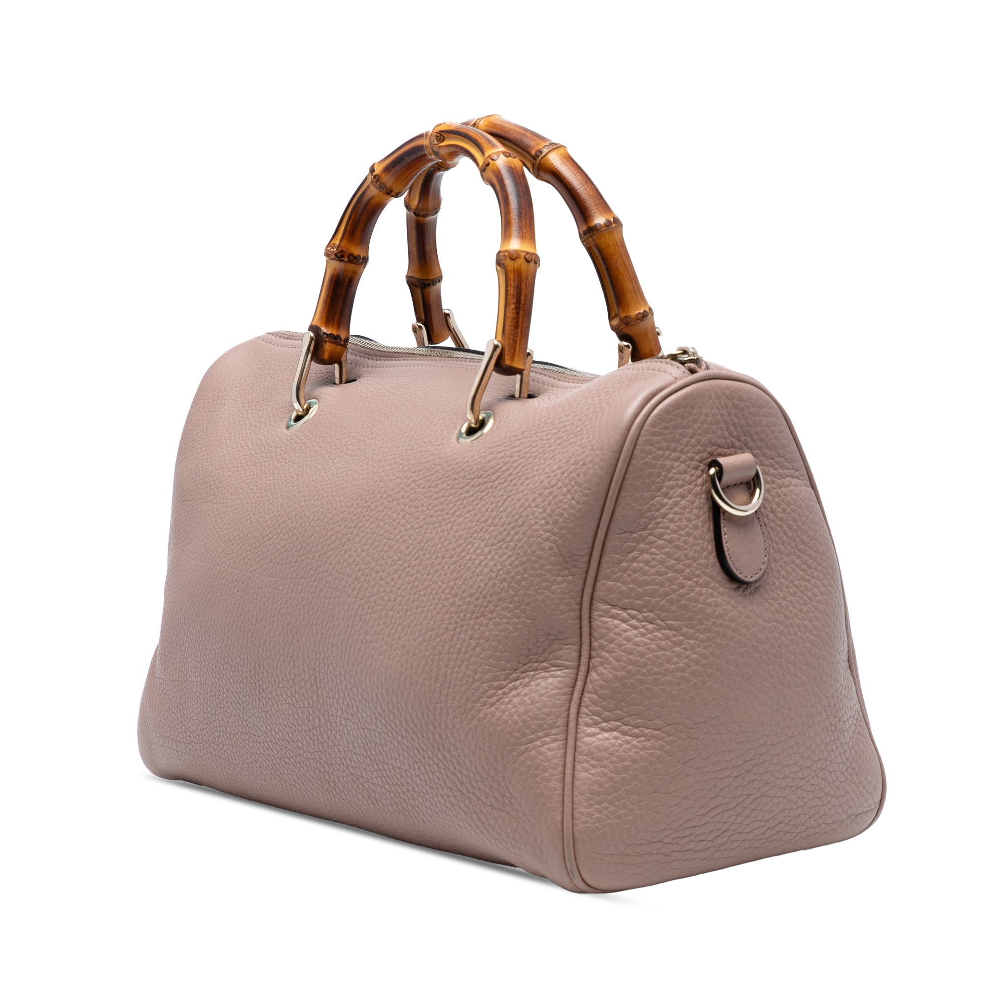 Bamboo Shopper Boston Bag Leather Medium