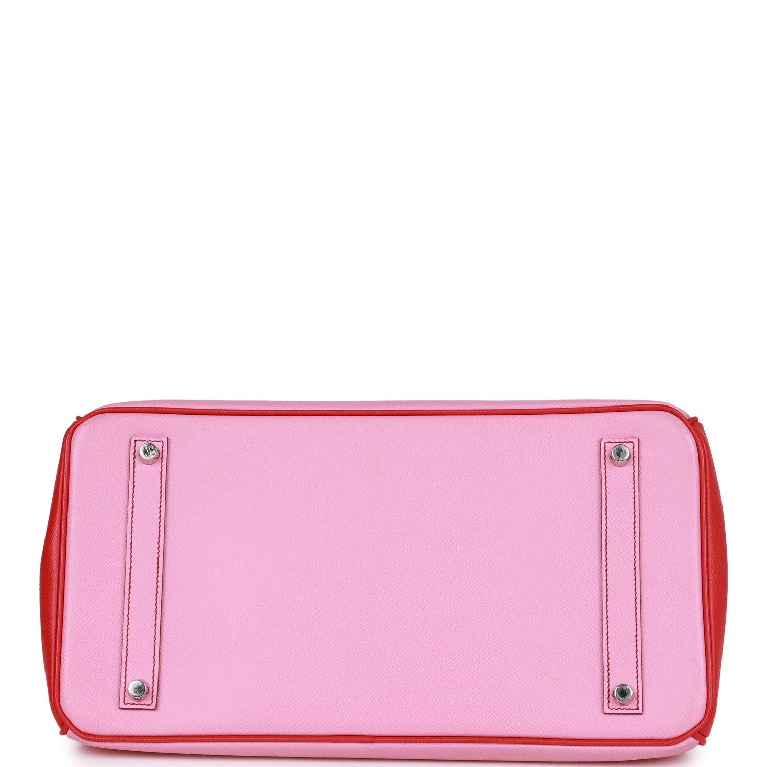 Pre-owned Hermes Special Order (HSS) Birkin 35 Bubblegum and Bougainvillea Epsom Palladium Hardware