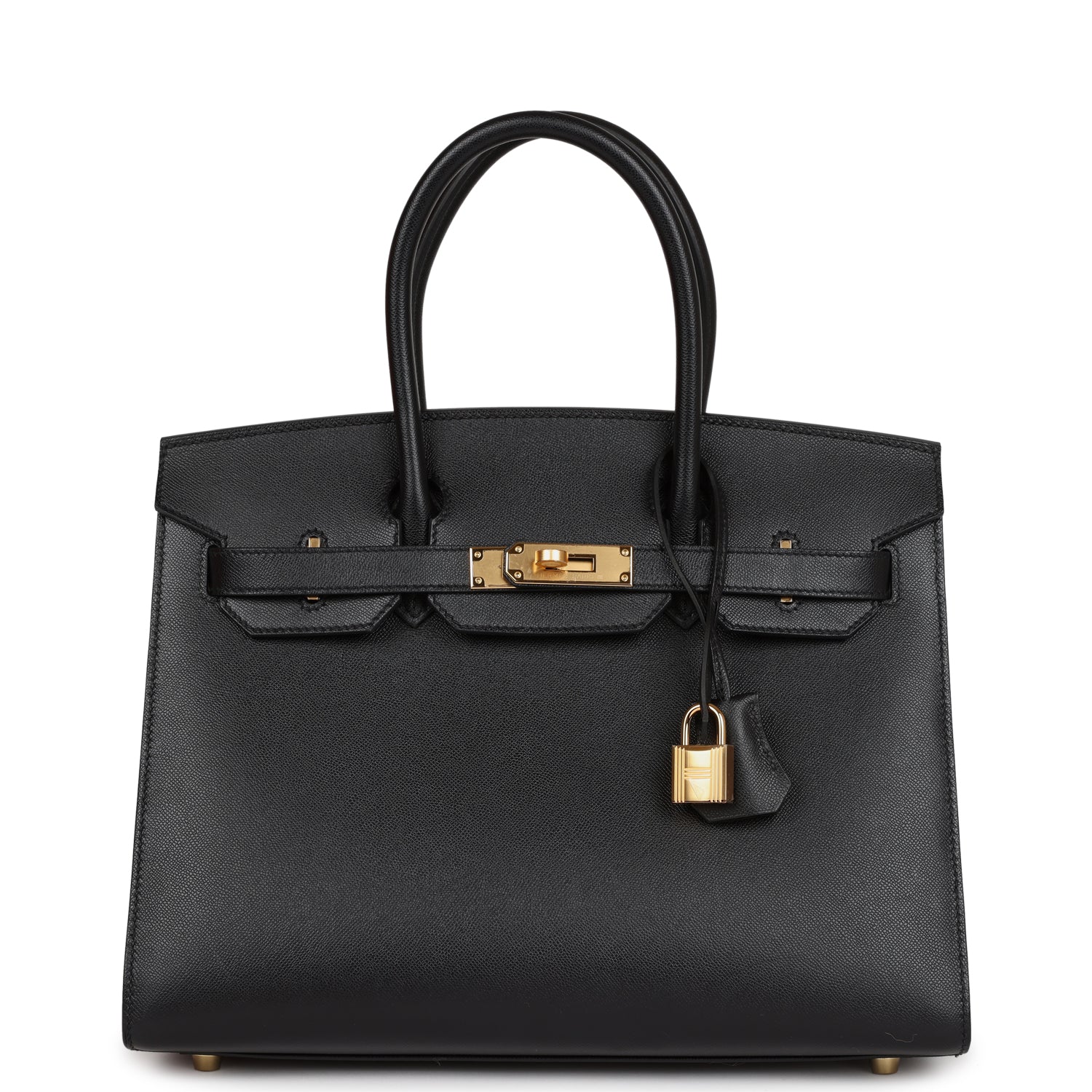 Hermes Birkin Sellier 30 Black Madame Gold Hardware