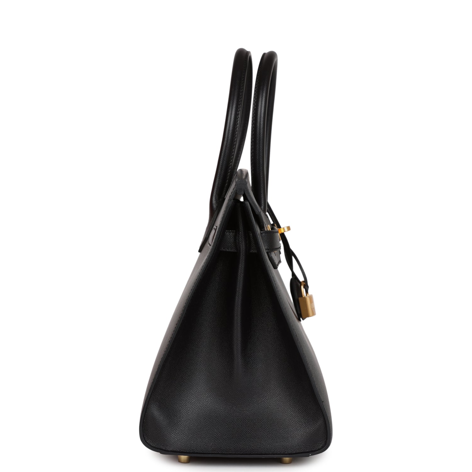 Hermes Birkin Sellier 30 Black Madame Gold Hardware