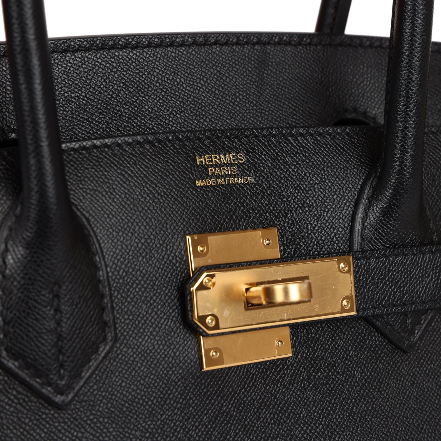 Hermes Birkin Sellier 30 Black Madame Gold Hardware