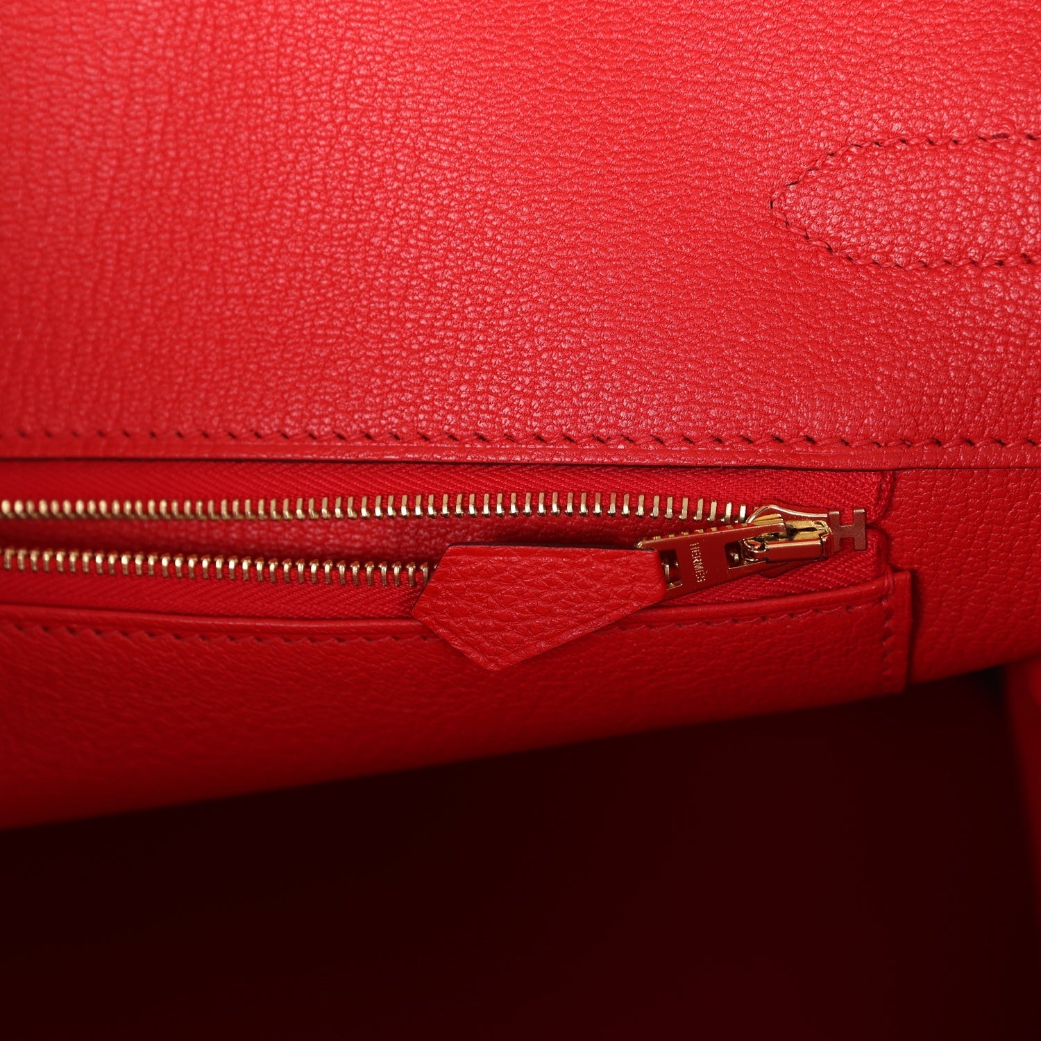 Pre-owned Hermes Birkin 35 Rouge Tomate Togo Gold Hardware
