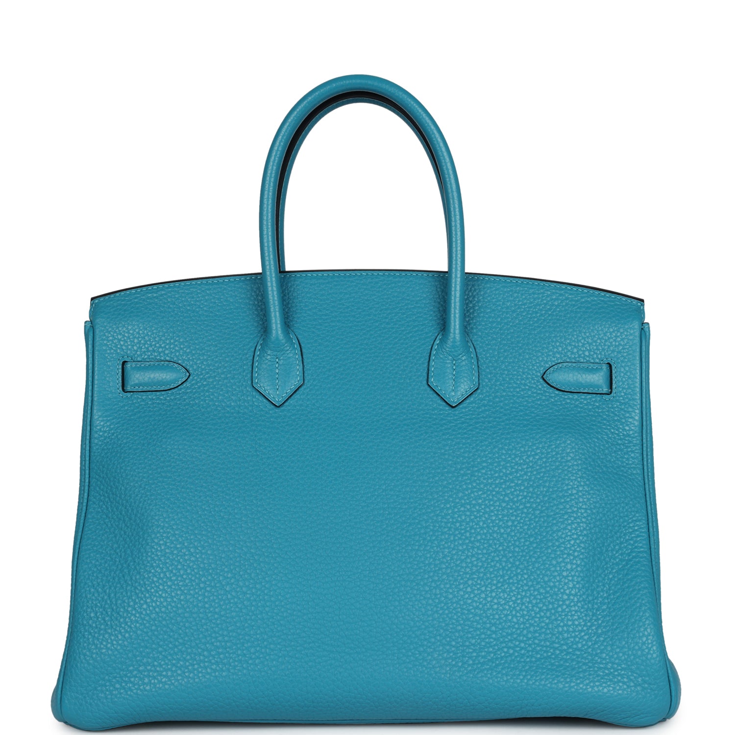Pre-owned Hermes Birkin 35 Bleu Izmir Clemence Gold Hardware