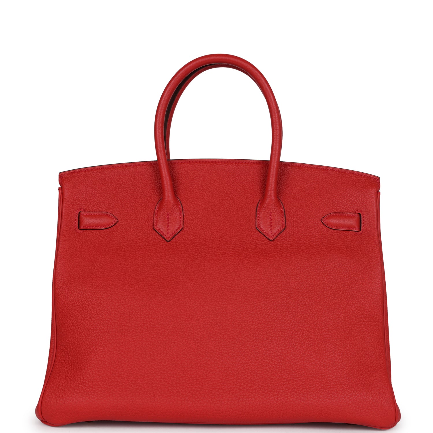 Pre-owned Hermes Birkin 35 Geranium Togo Gold Hardware