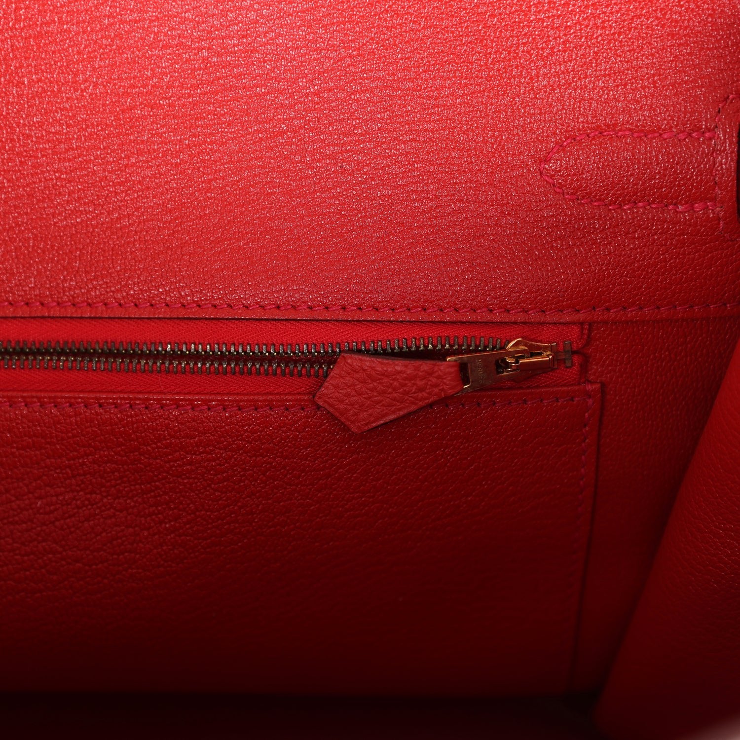Pre-owned Hermes Birkin 35 Geranium Togo Gold Hardware