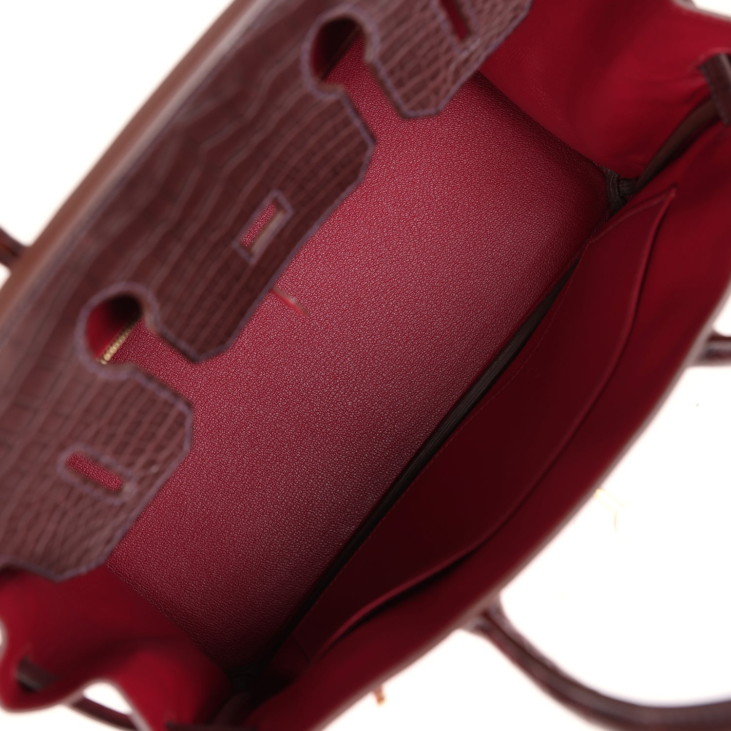 Hermes Birkin 30 Rouge Sellier Matte Niloticus Crocodile and Rubis Togo Touch Permabrass Hardware