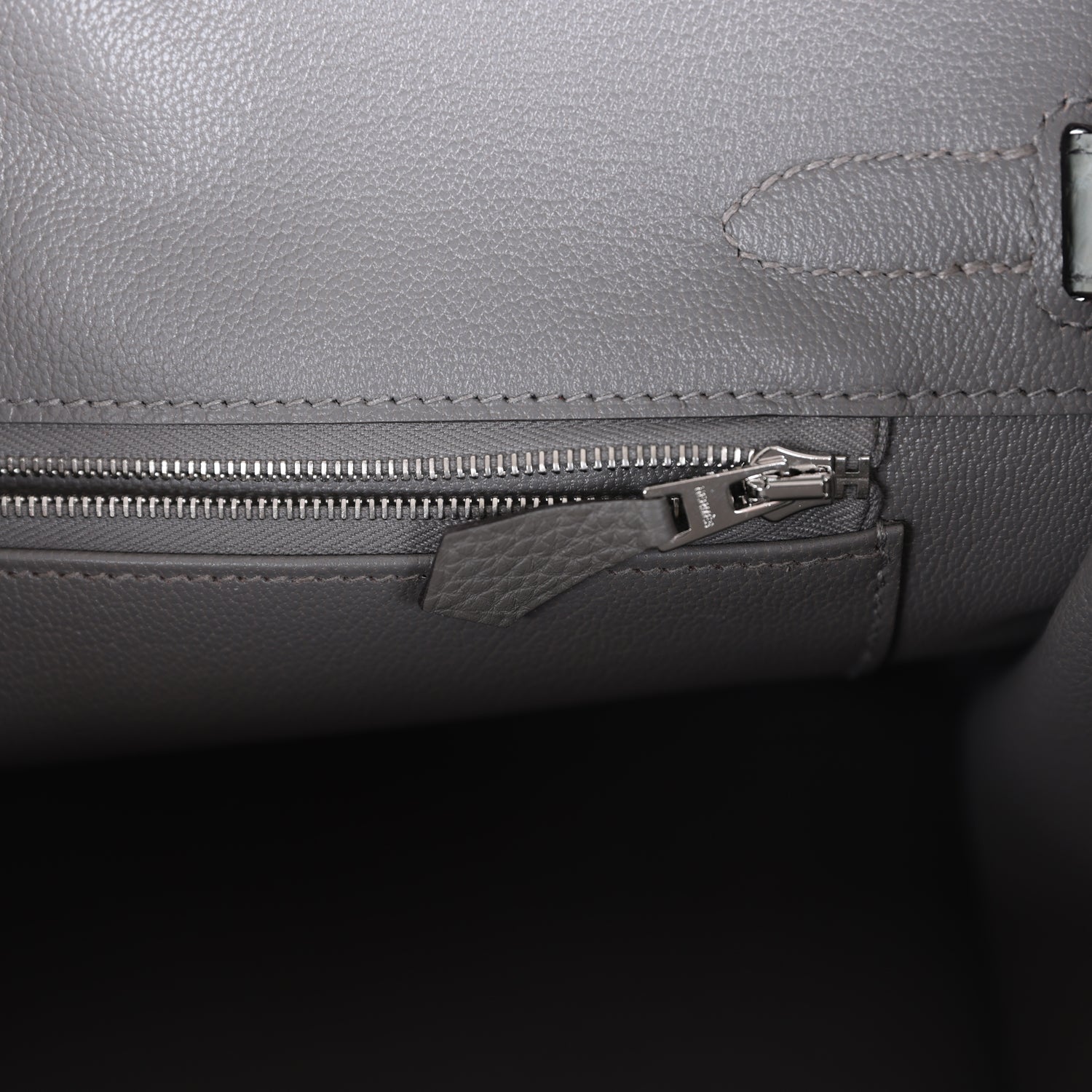 Hermes Birkin 30 Gris Ciment Matte Niloticus Crocodile and Gris Meyer Togo Touch Palladium Hardware