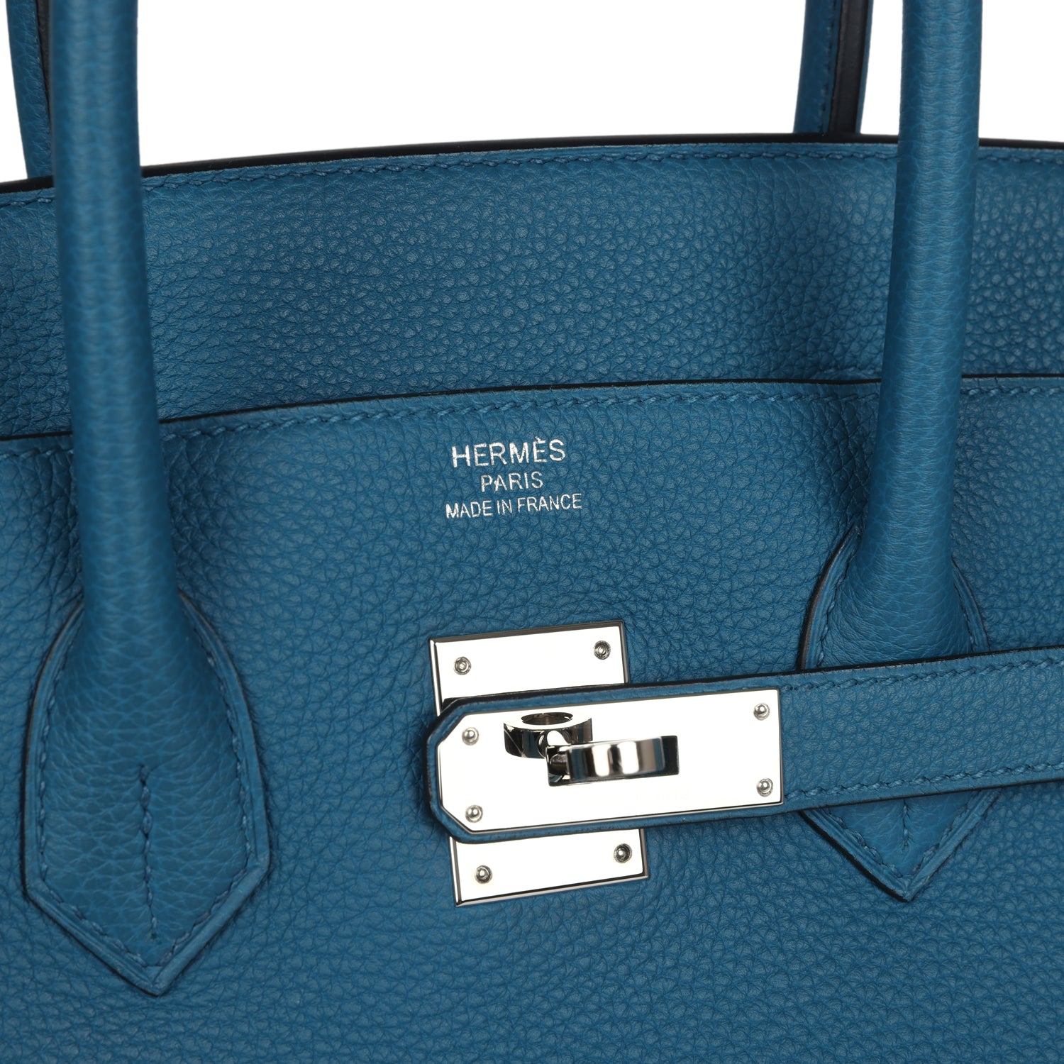 Pre-owned Hermes Birkin 35 Cobalt Togo Palladium Hardware