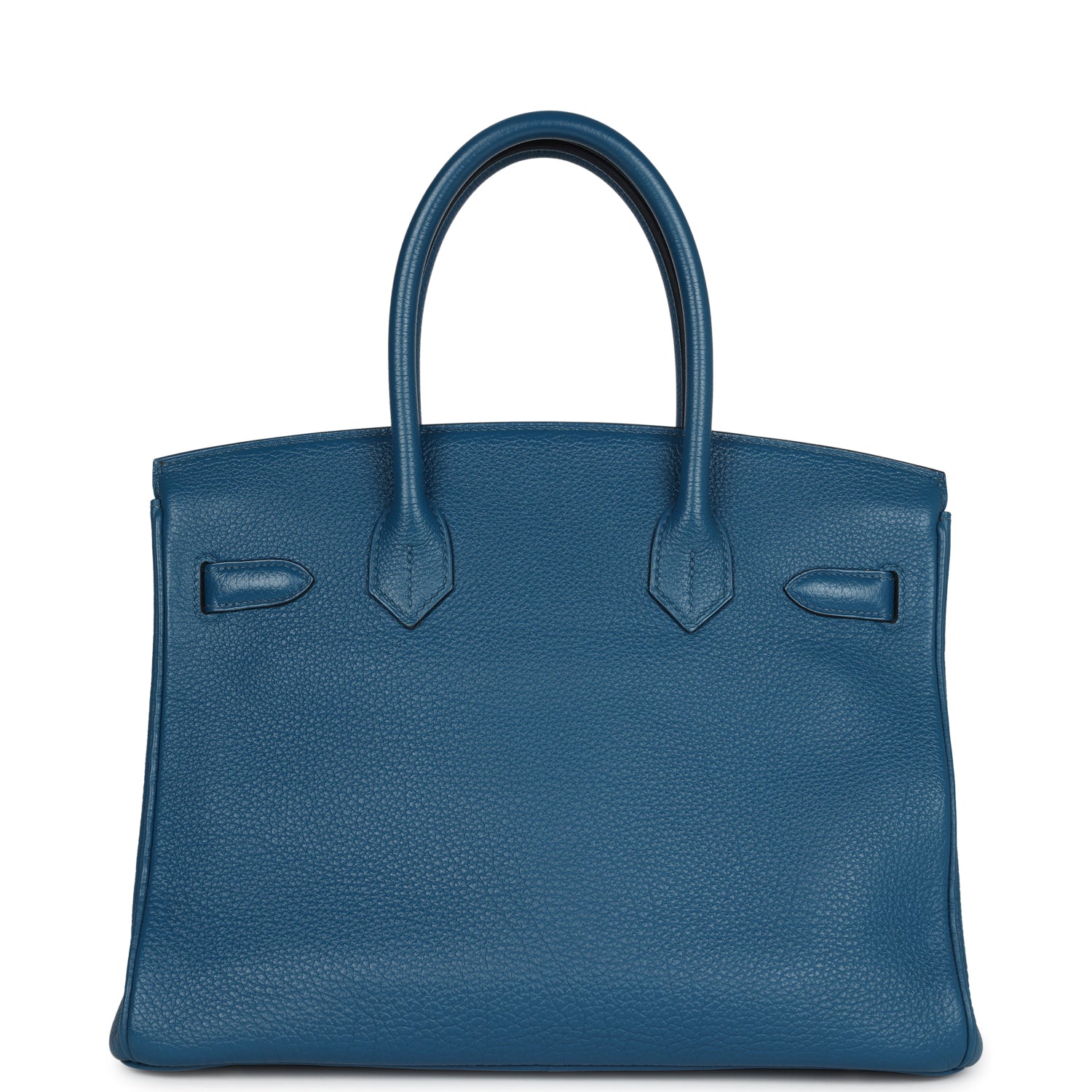 Pre-owned Hermes Birkin 30 Colvert Togo Palladium Hardware