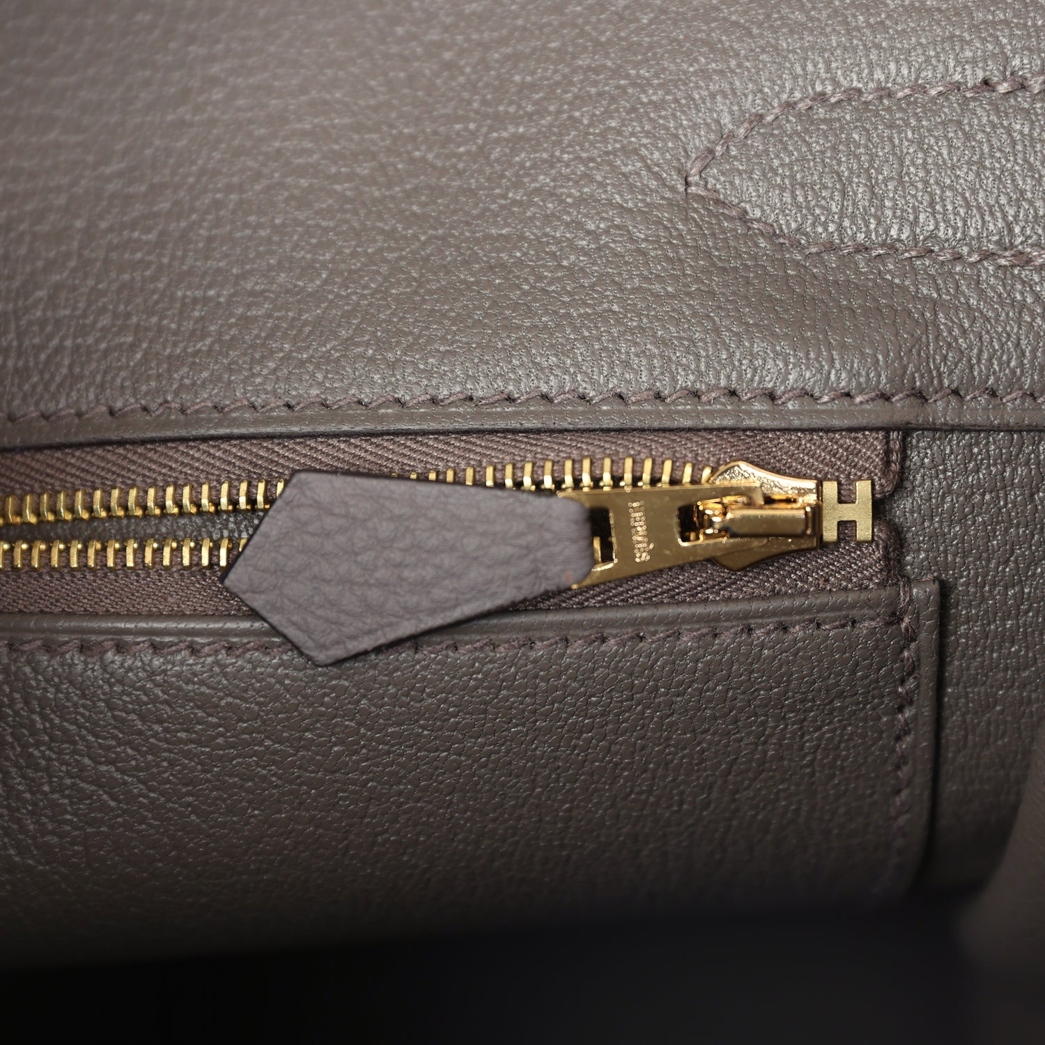 Pre-owned Hermes Birkin 30 Etain Togo Rose Gold Hardware