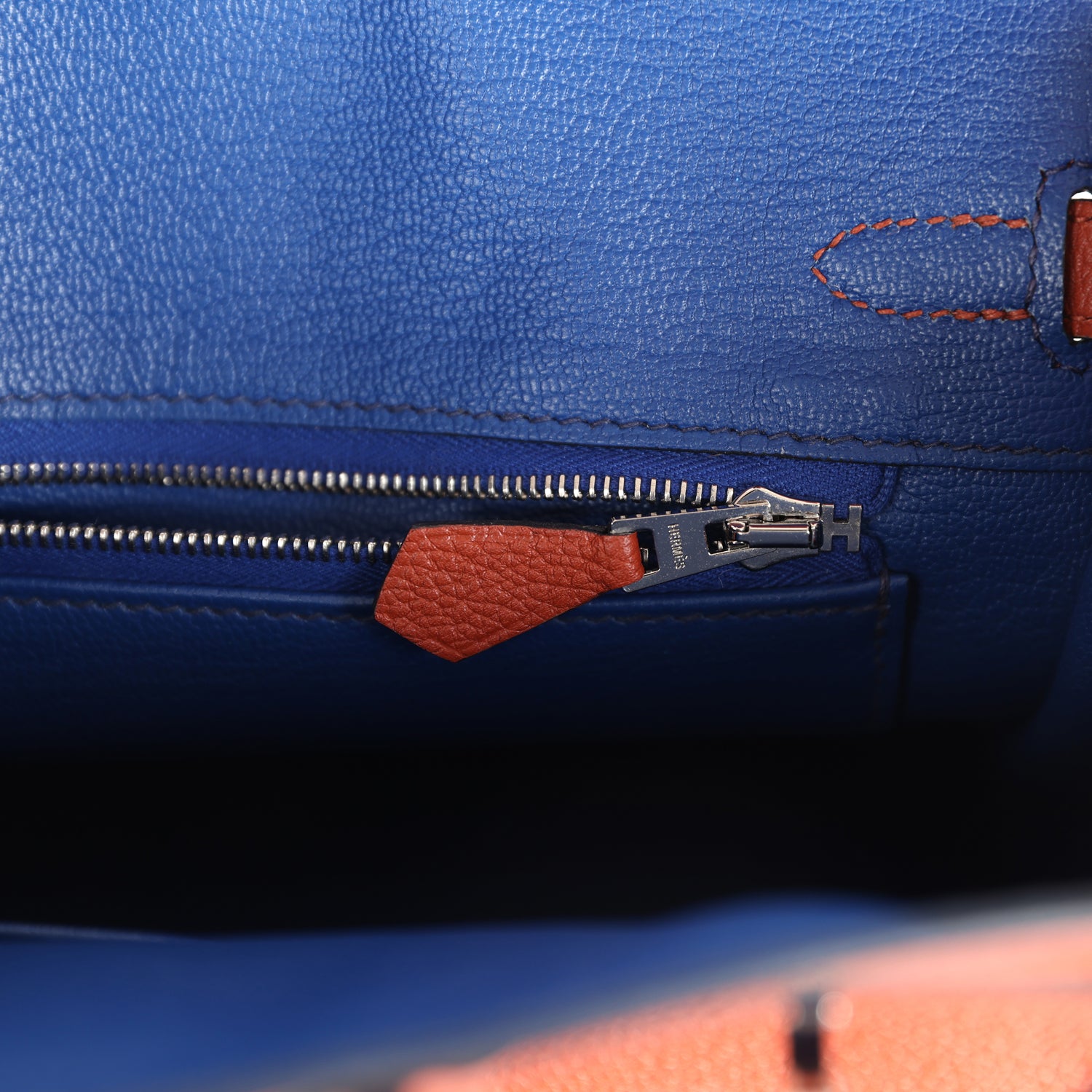 Hermes Birkin 25 Cuirve Verso Taurillon Novillo Palladium Hardware