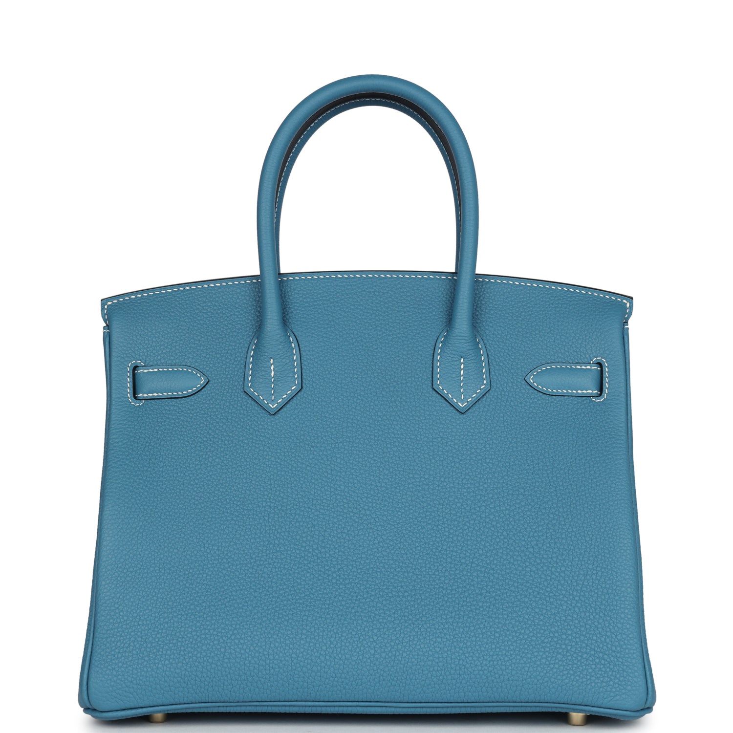 Hermes Birkin 30 Blue Jean Togo Gold Hardware