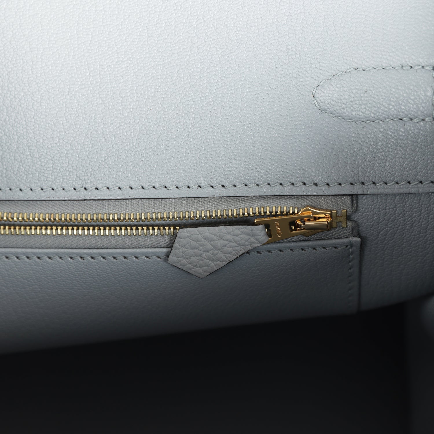 Hermes Birkin 35 Bleu Glacier Togo Gold Hardware