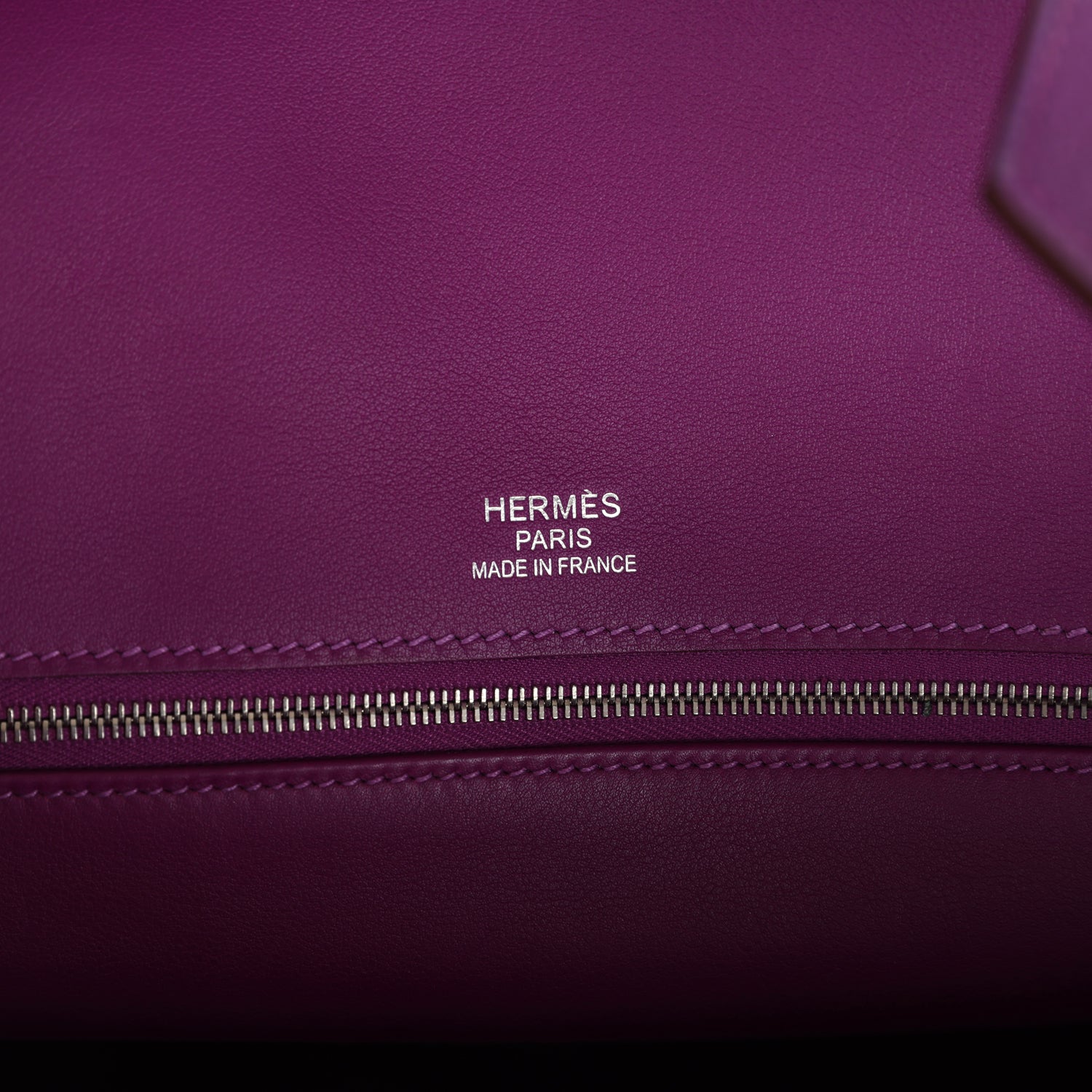 Pre-owned Hermes Birkin 35 Ghillies Anemone Togo and Swift Palladium Hardware