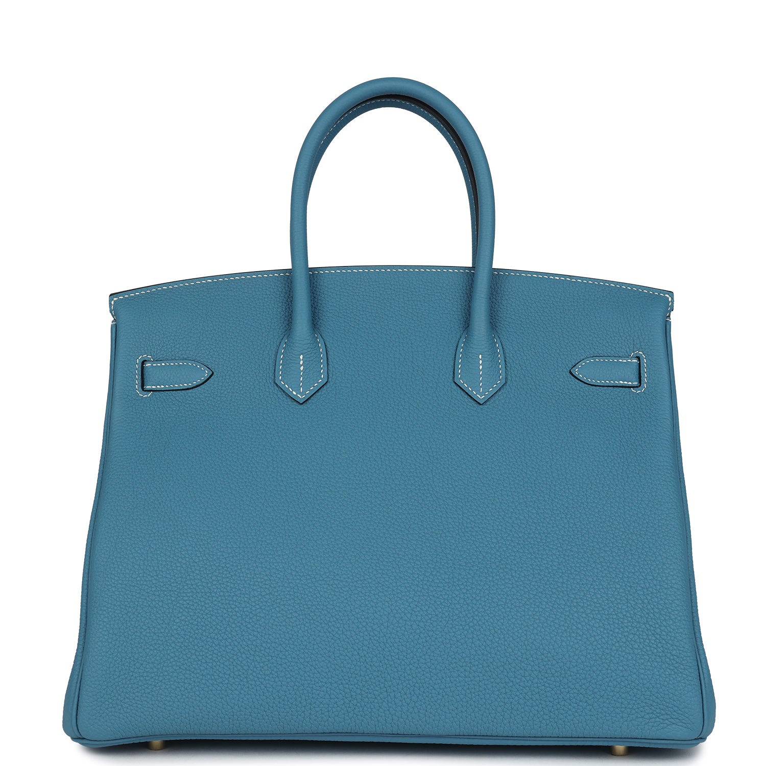 Hermes Birkin 35 Blue Jean Togo Gold Hardware