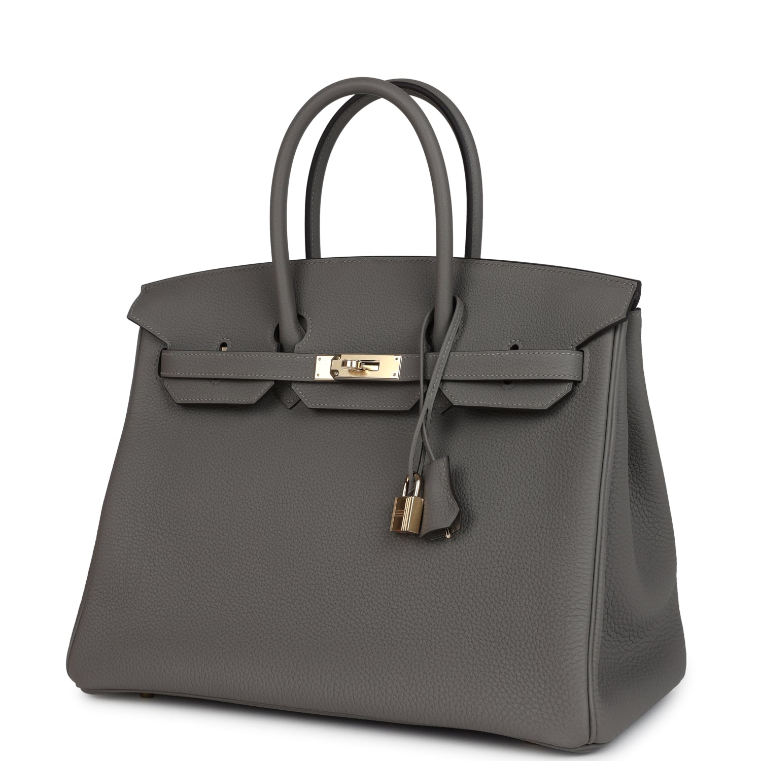 Hermes Birkin 35 Gris Meyer Togo Permabrass Hardware