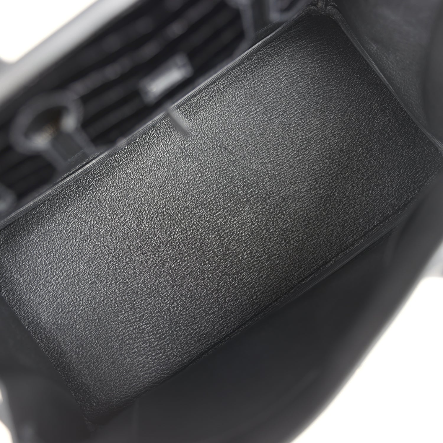 Pre-owned Hermes Birkin 30 Black Shiny Niloticus Crocodile and Togo Touch Palladium Hardware