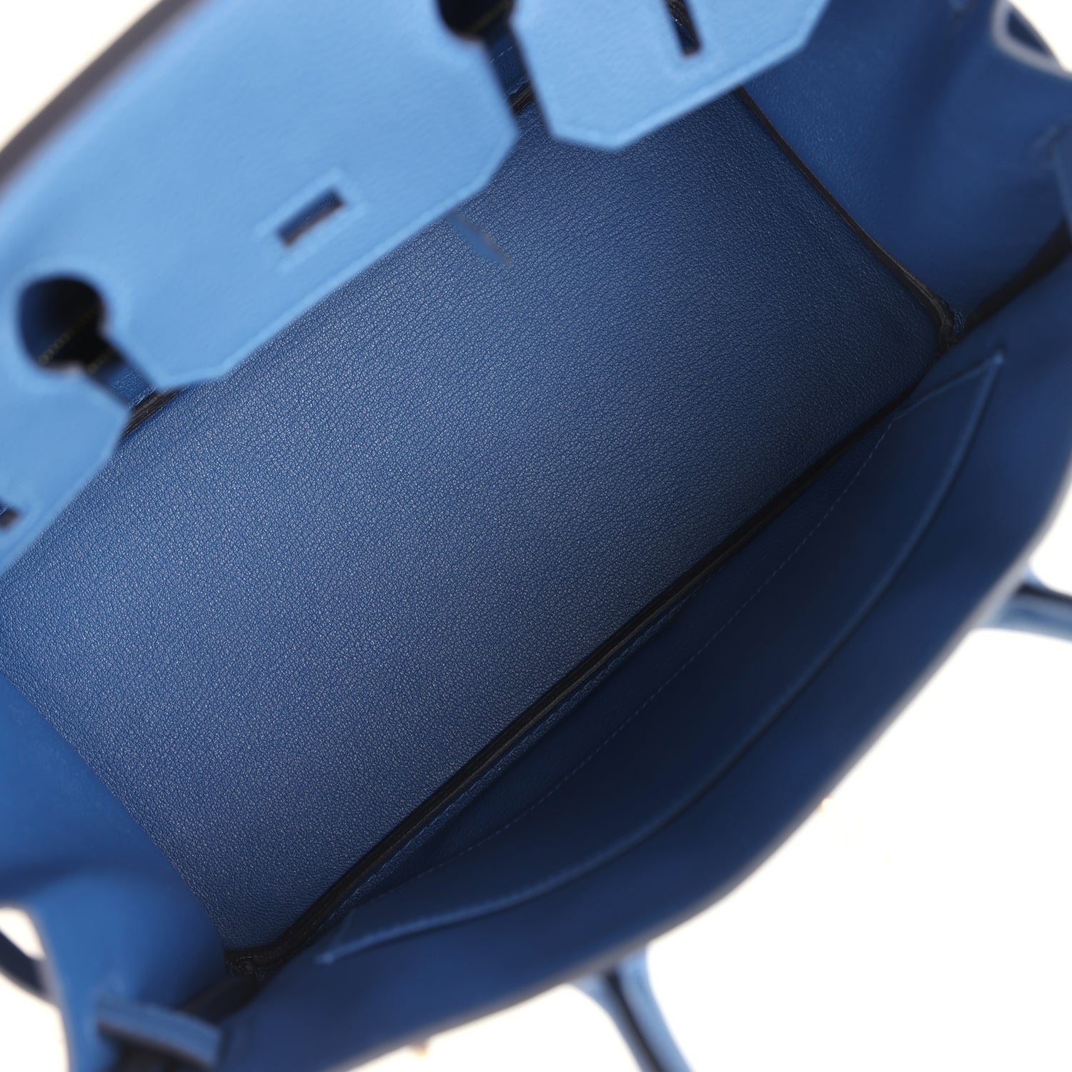Hermes Birkin 30 Bleu Tie Togo Permabrass Hardware