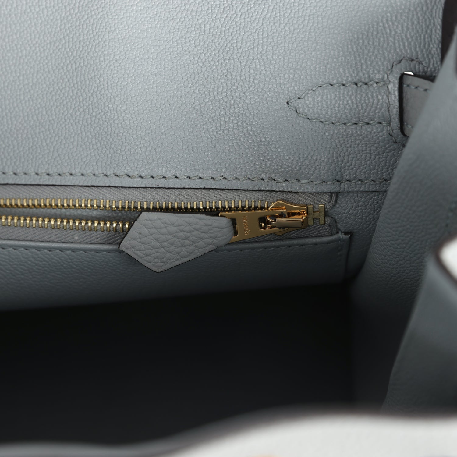Hermes Birkin 25 Bleu Glacier Togo Gold Hardware