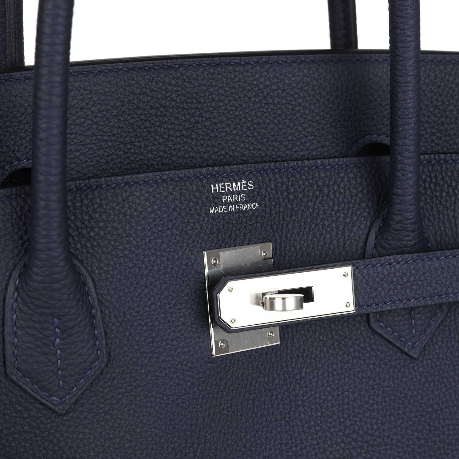Hermes Birkin 40 Bleu Nuit Togo Palladium Hardware