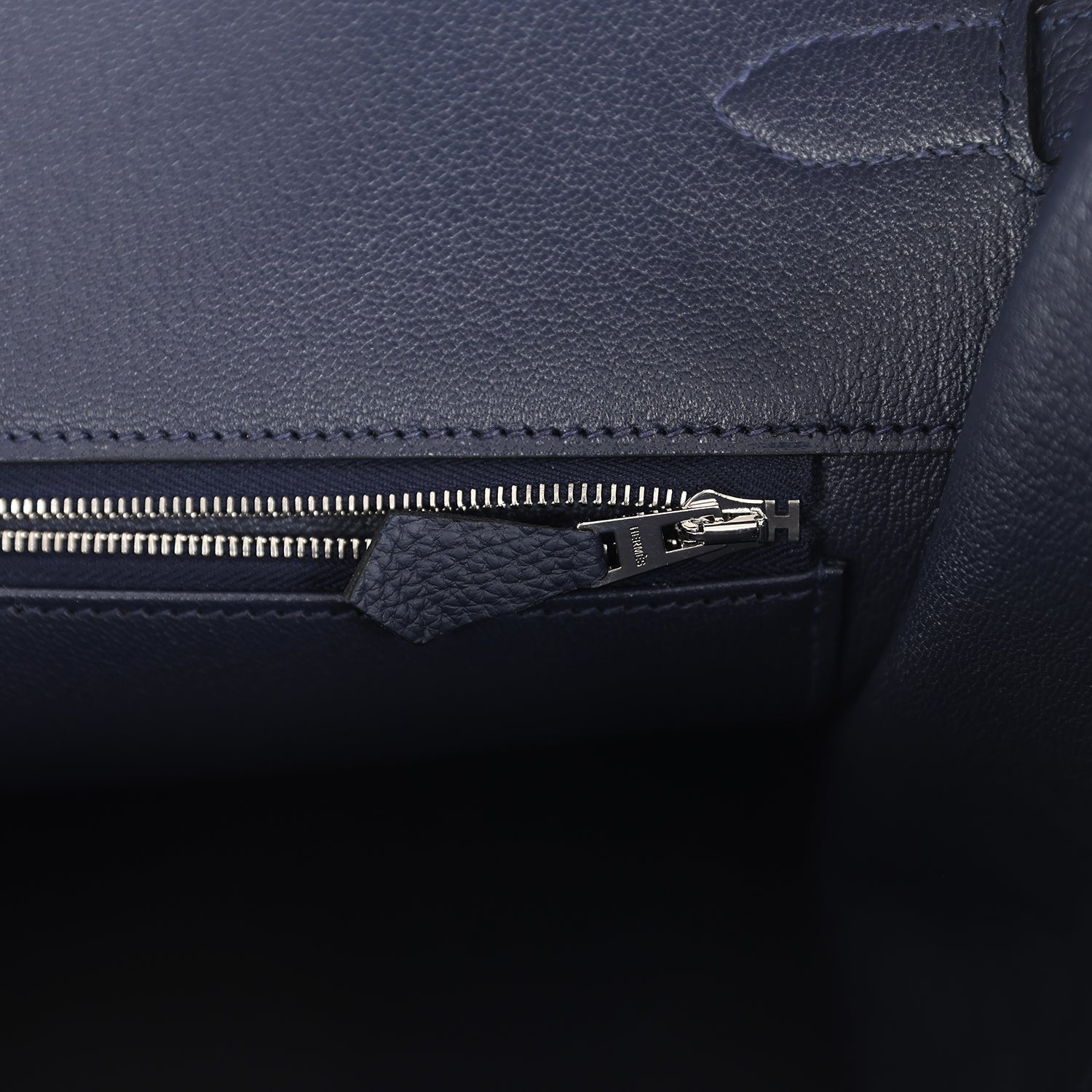 Hermes Birkin 40 Bleu Nuit Togo Palladium Hardware