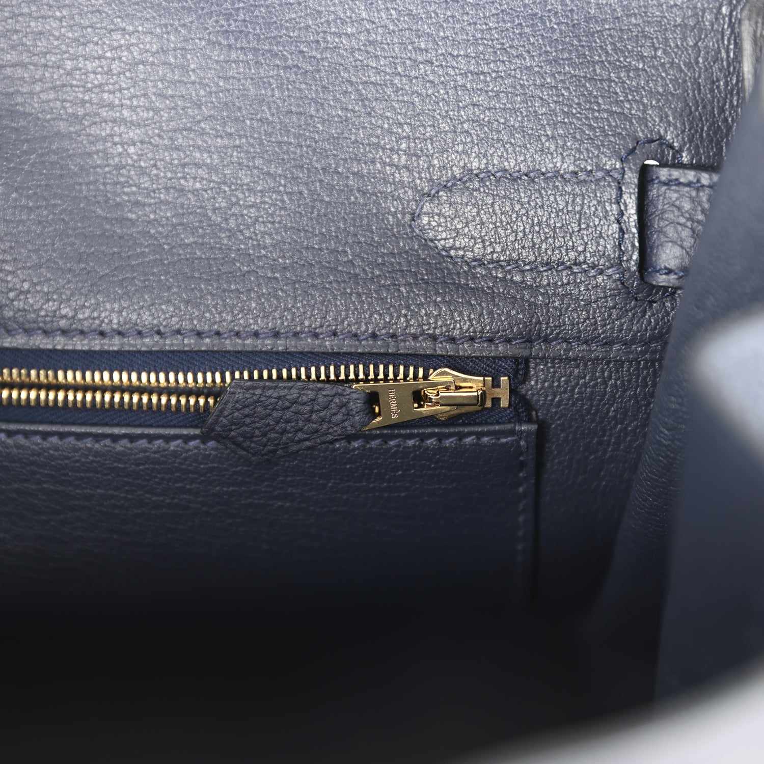 Hermes Birkin 30 Bleu Nuit Togo Rose Gold Hardware