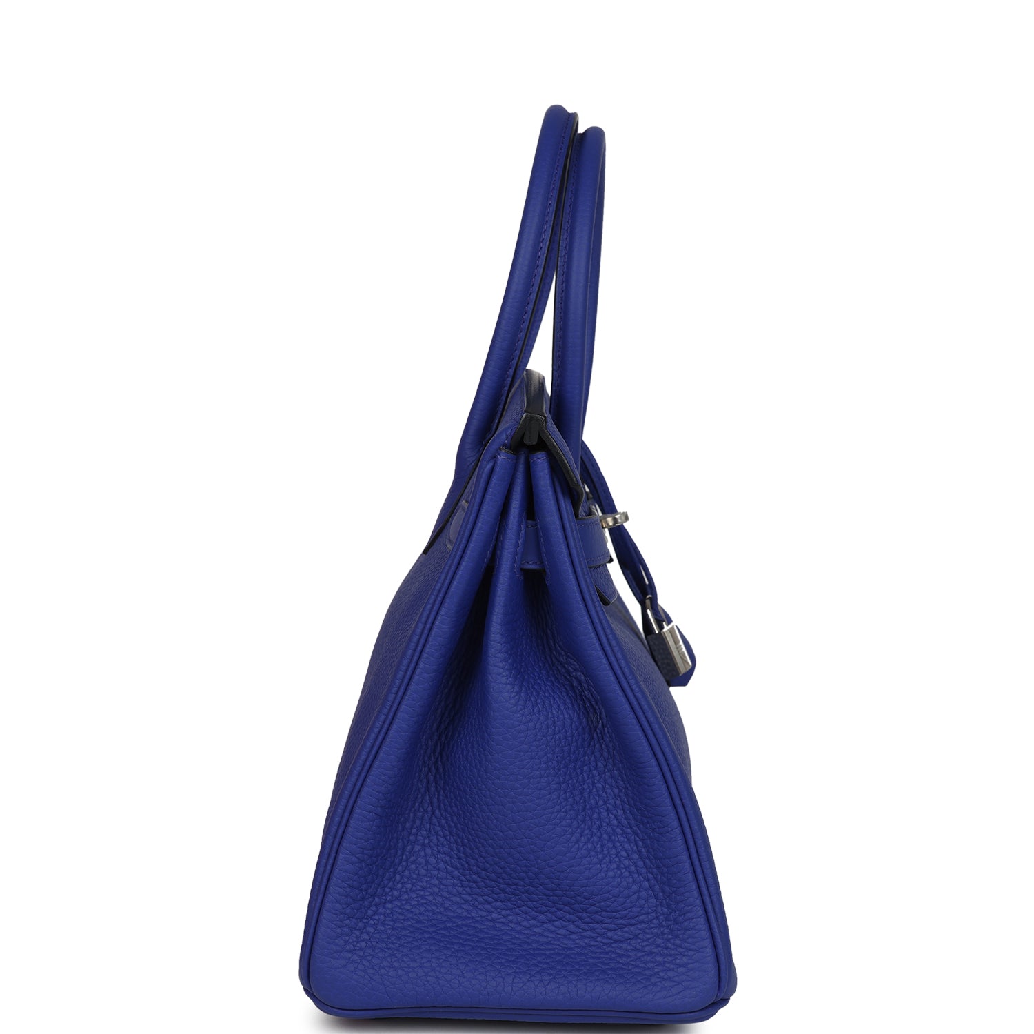 Hermes Birkin 30 Bleu Electric Clemence Palladium Hardware