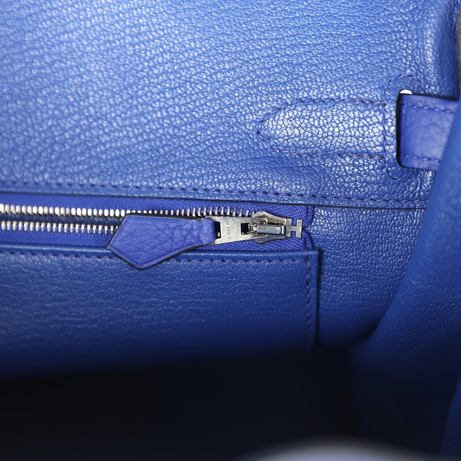 Hermes Birkin 30 Bleu Electric Clemence Palladium Hardware