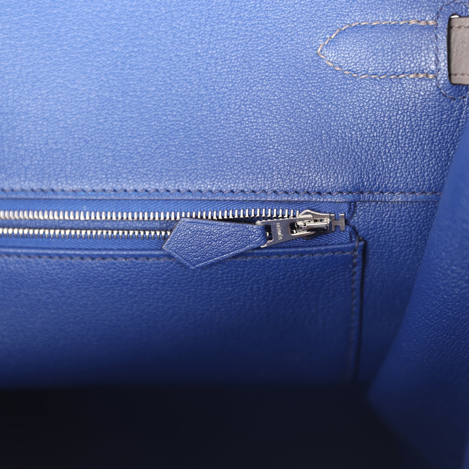 Hermes Special Order (HSS) Birkin 40 Etain Verso Togo Palladium Hardware