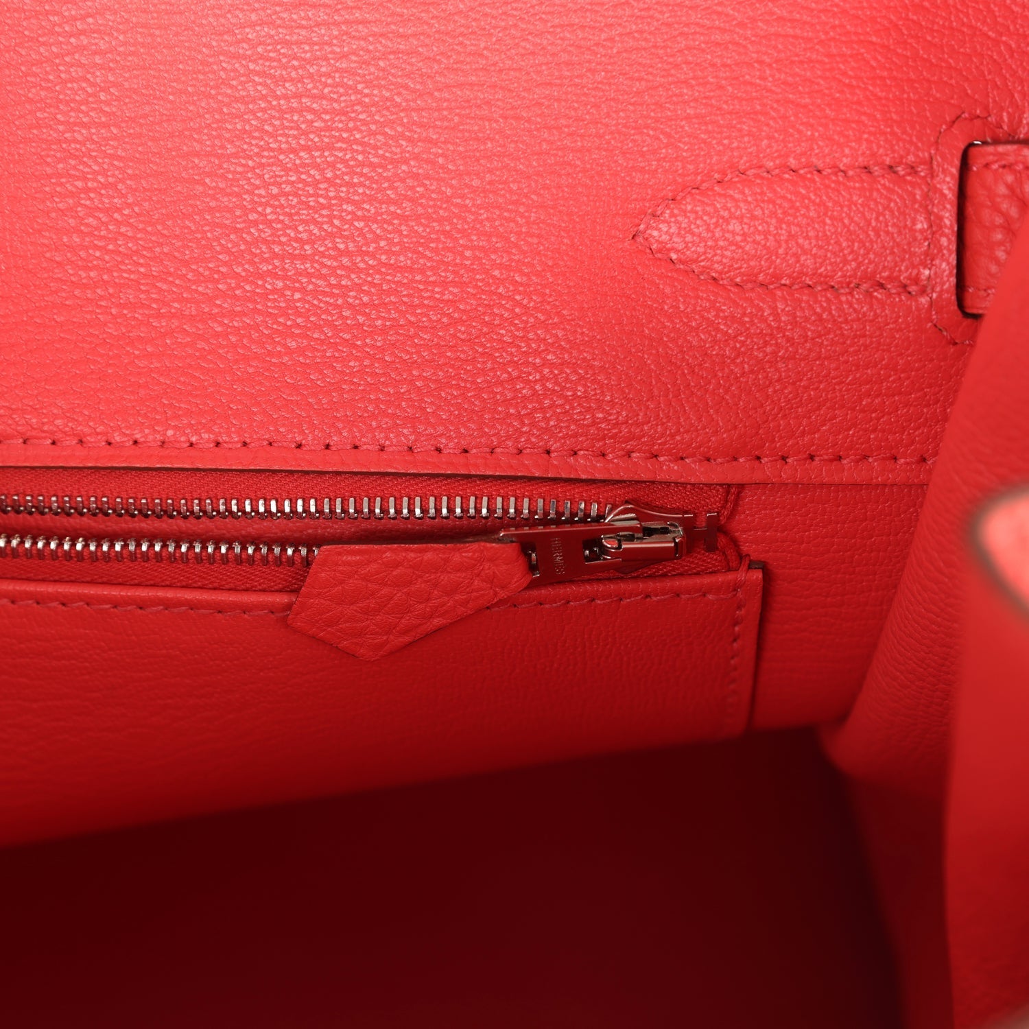 Pre-owned Hermes Birkin 35 Rose Jaipur Clemence Palladium Hardware