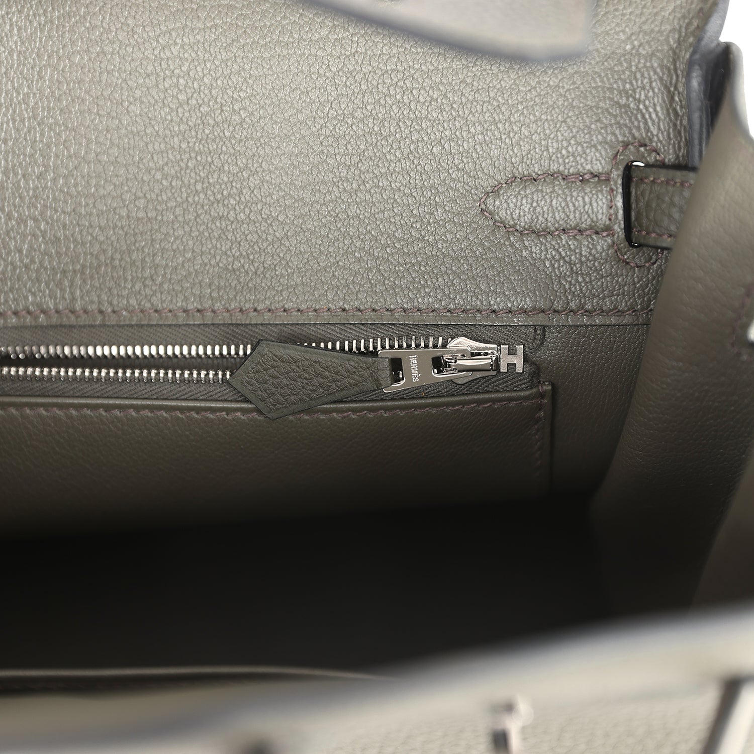 Hermes Birkin 25 Vert de Gris Togo Palladium Hardware