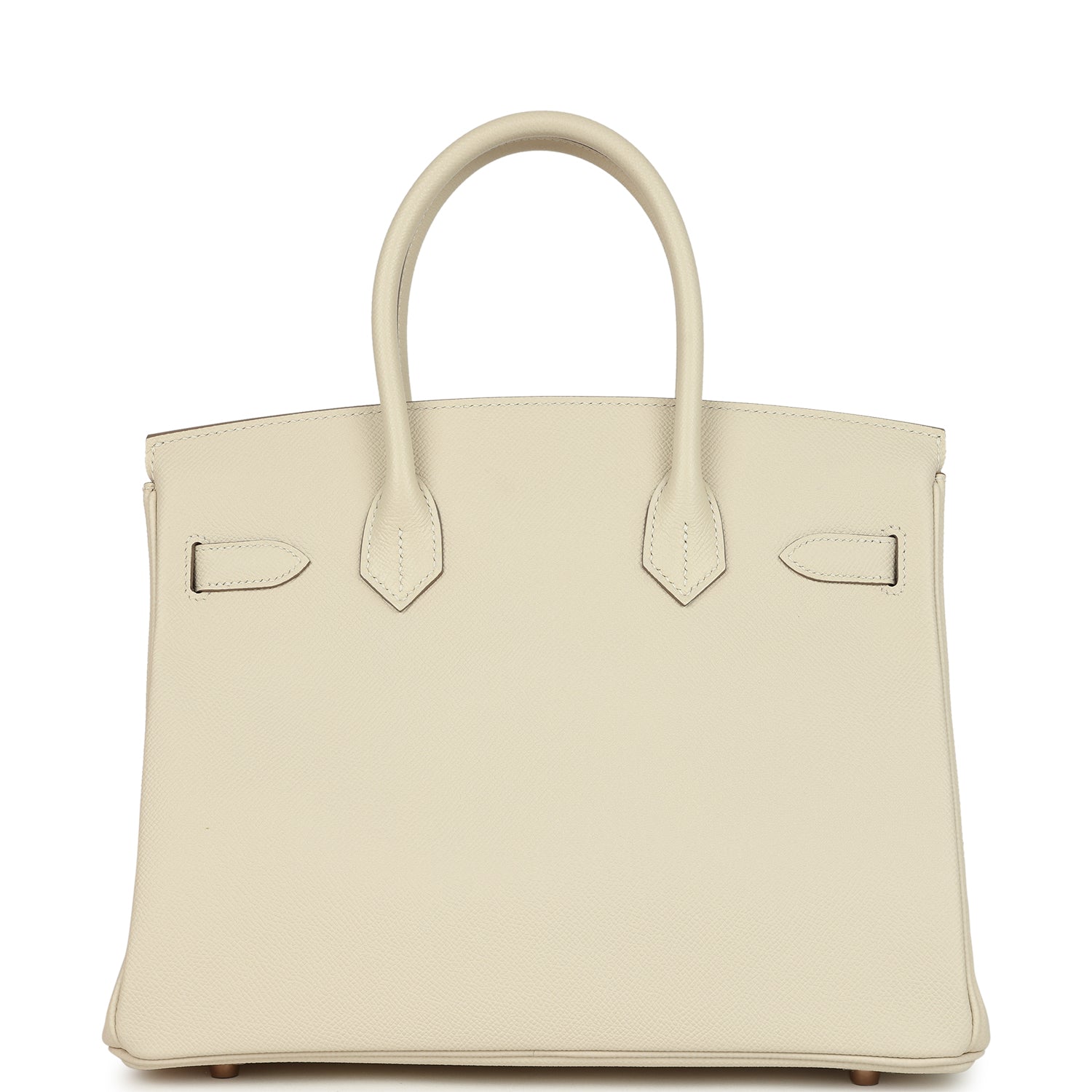 Pre-owned Hermes Birkin 30 Craie Epsom Rose Gold Hardware