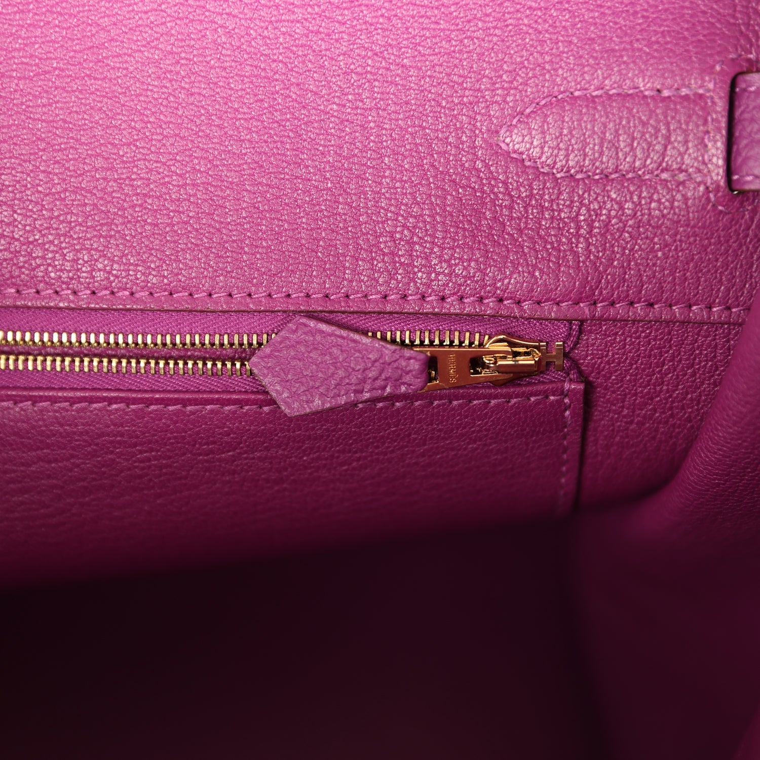 Pre-owned Hermes Birkin 35 Anemone Togo Gold Hardware