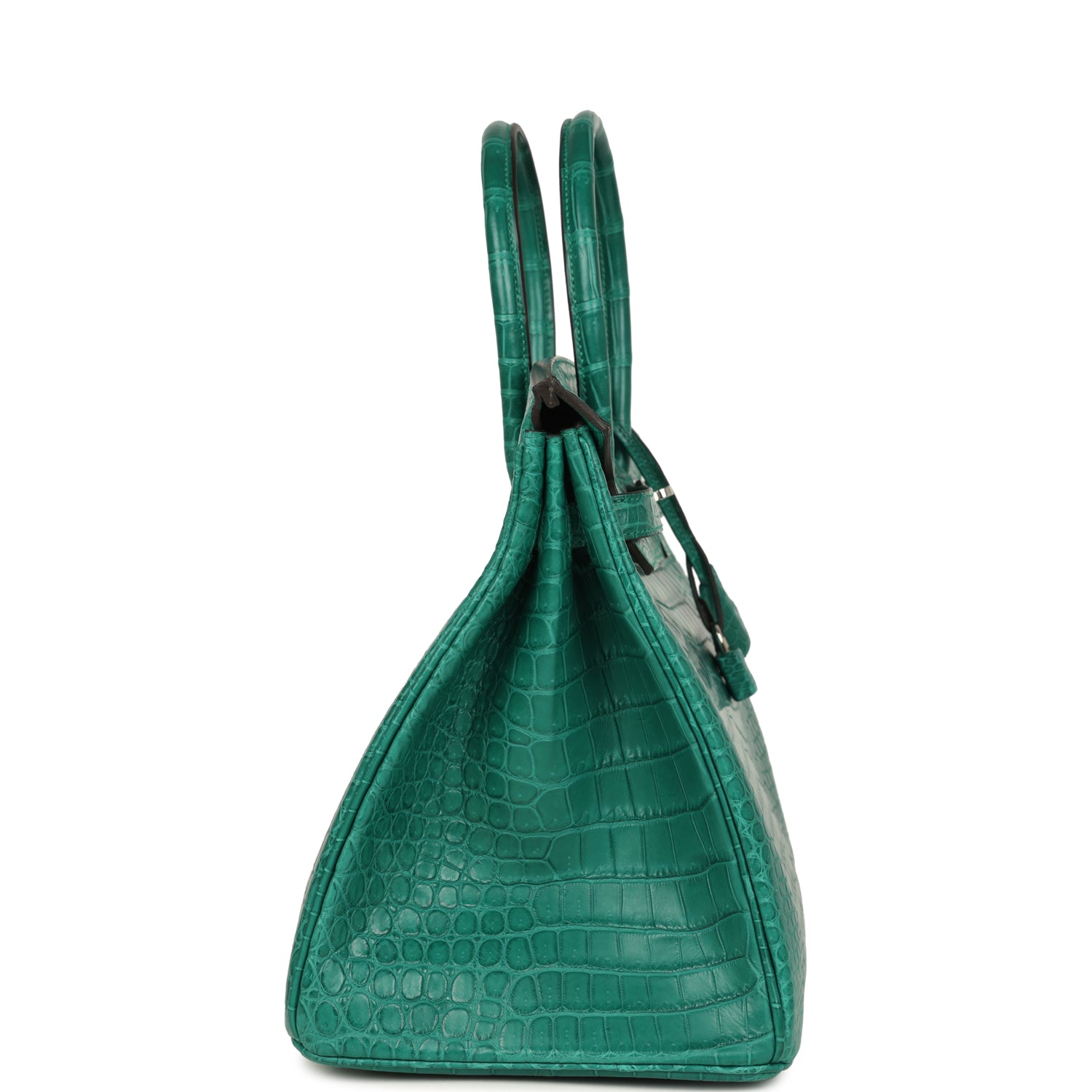 Hermes Birkin 35 Malachite Matte Porosus Crocodile Palladium Hardware